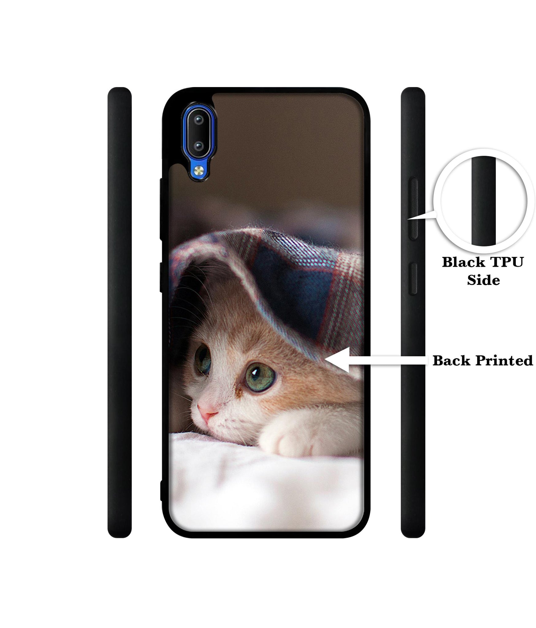 Sleepy Kitten Designer 2D Printed Back Case Cover for Vivo Y91 4G / Y93 4G / Y95 4G