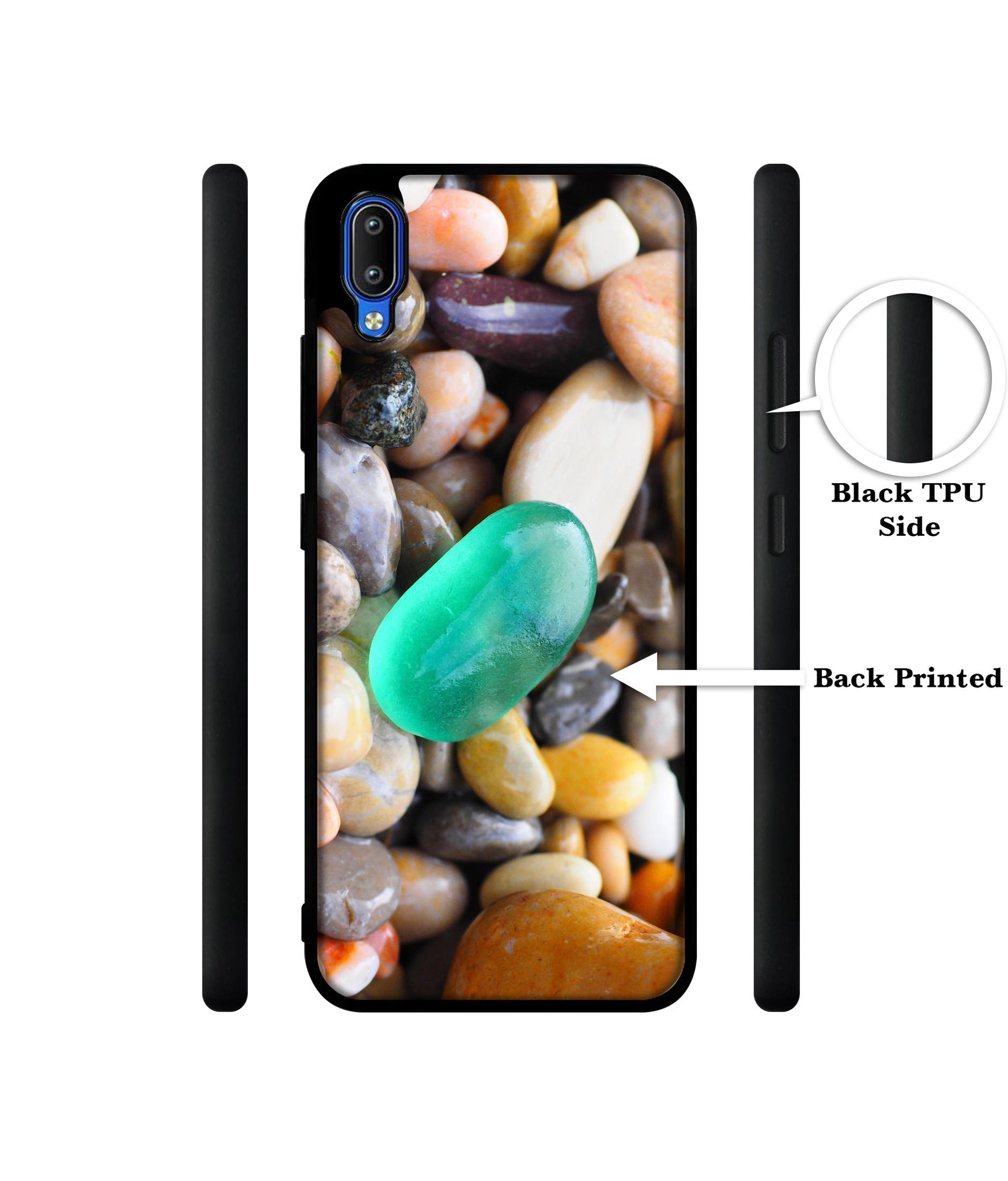Sea Stones Designer 2D Printed Back Case Cover for Vivo Y91 4G / Y93 4G / Y95 4G