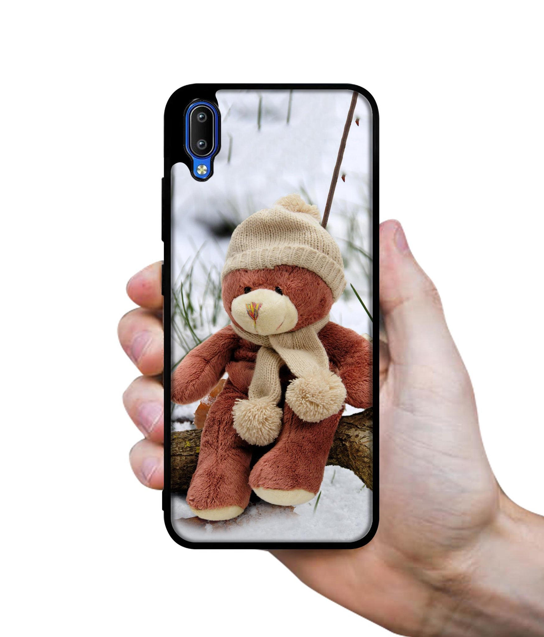 Woolen Bear Designer 2D Printed Back Case Cover for Vivo Y91 4G / Y93 4G / Y95 4G
