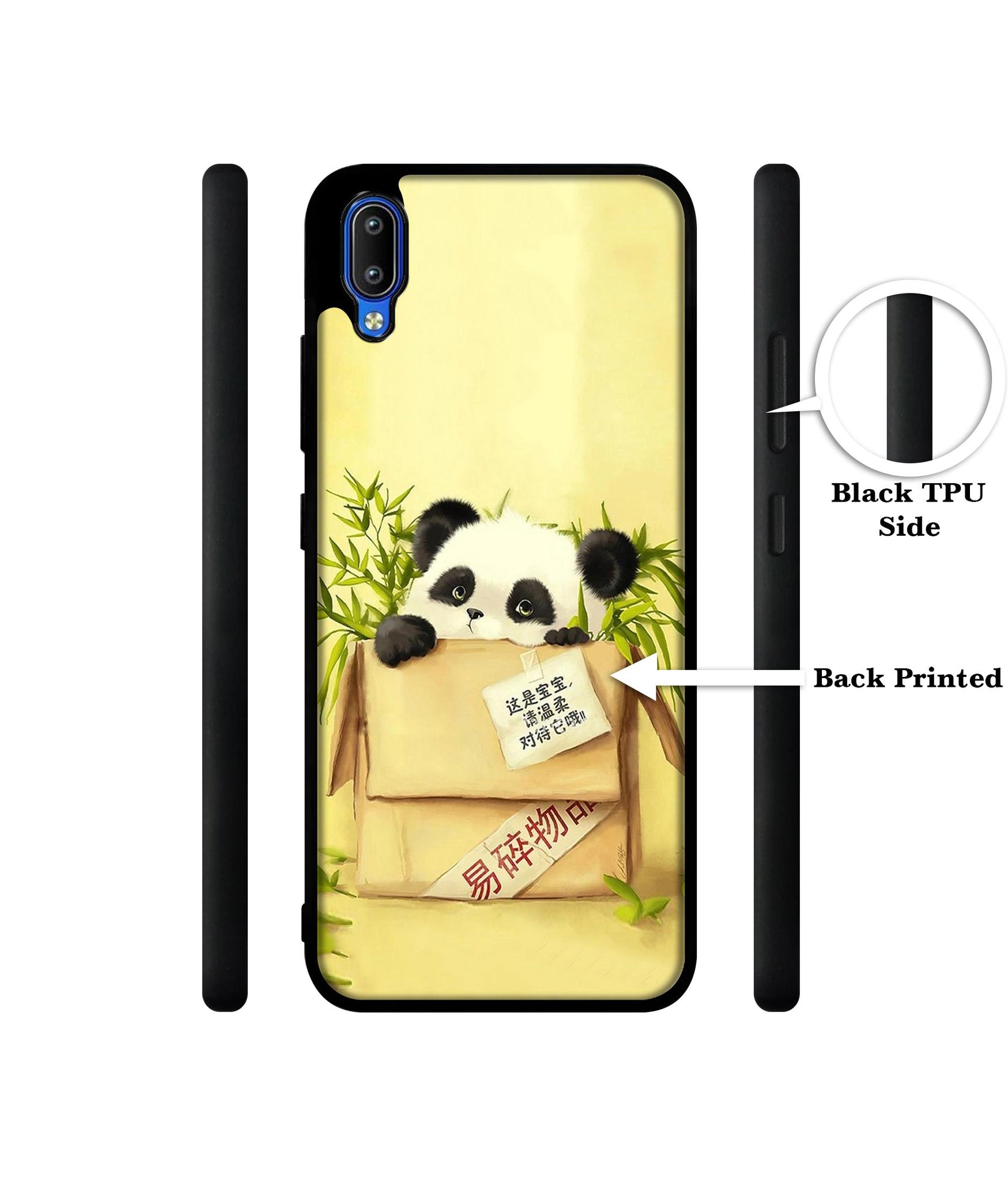 Panda In Box Designer 2D Printed Back Case Cover for Vivo Y91 4G / Y93 4G / Y95 4G