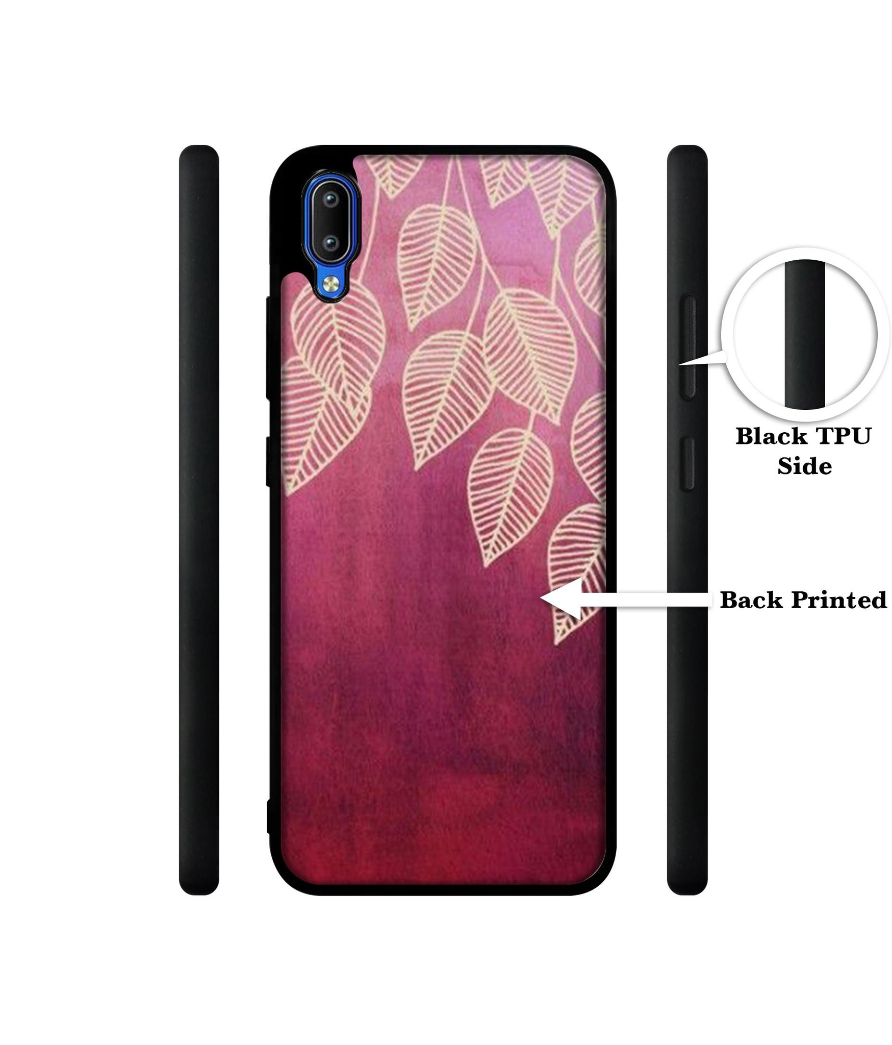 Leaf Pattern Designer 2D Printed Back Case Cover for Vivo Y91 4G / Y93 4G / Y95 4G