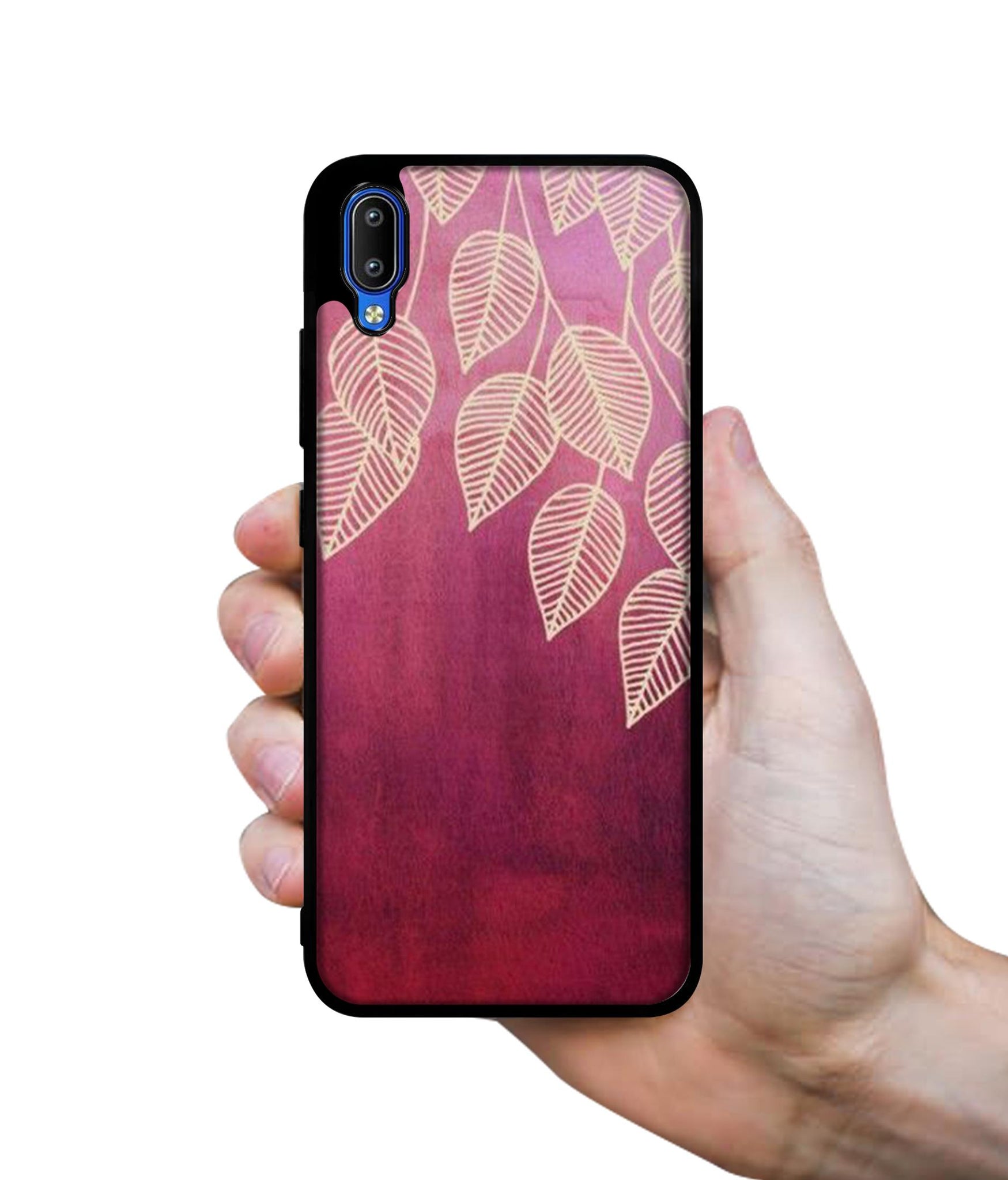 Leaf Pattern Designer 2D Printed Back Case Cover for Vivo Y91 4G / Y93 4G / Y95 4G