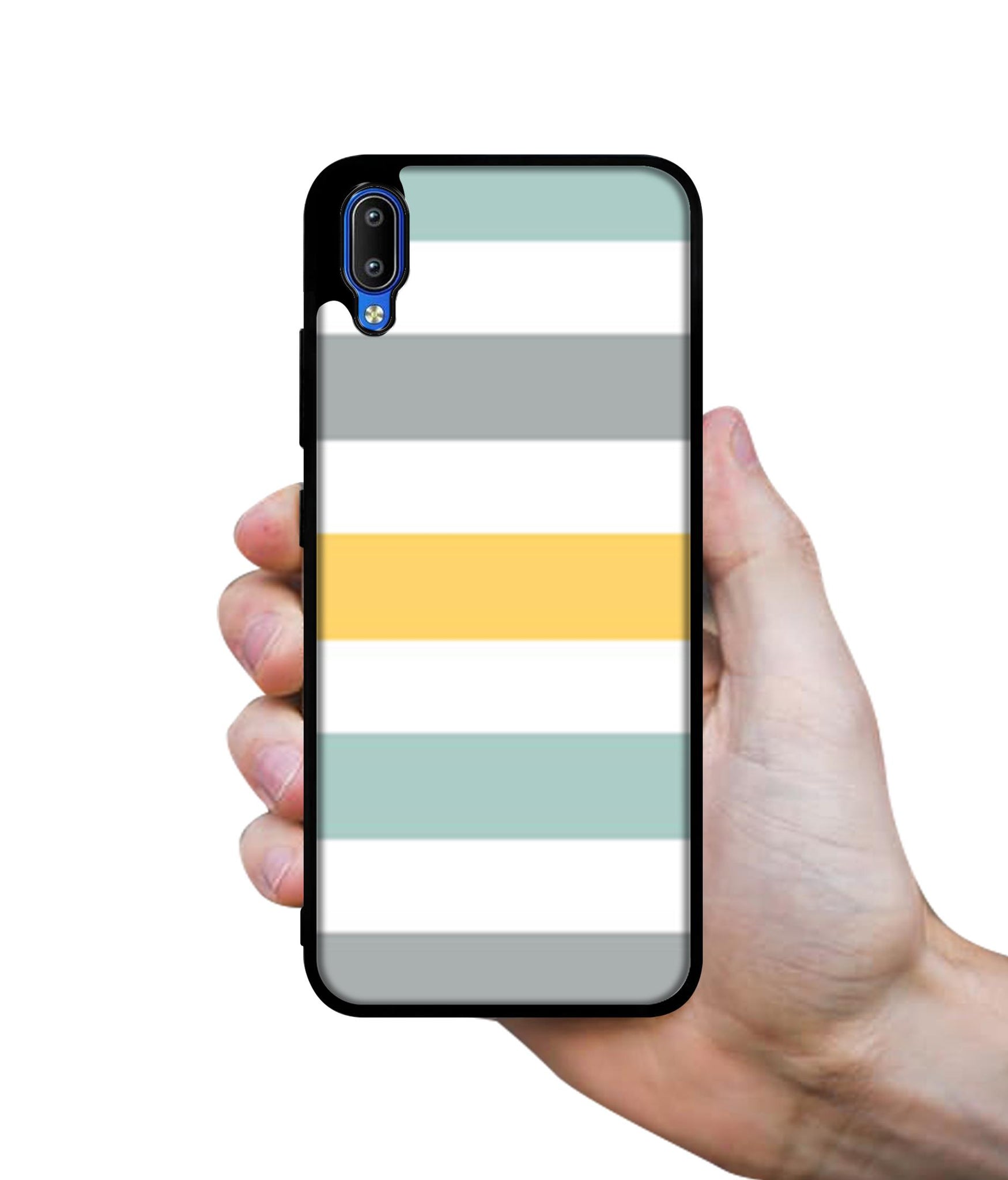 Line Texture Designer 2D Printed Back Case Cover for Vivo Y91 4G / Y93 4G / Y95 4G