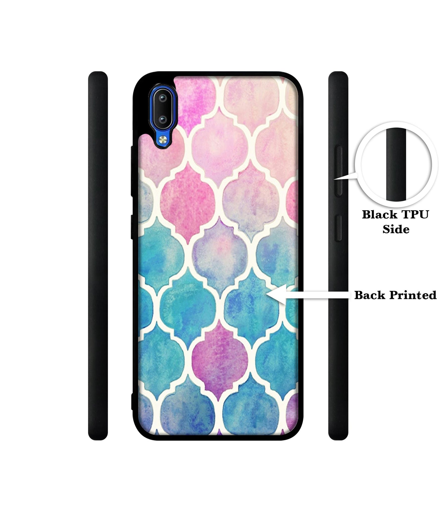 Patterns Art Designer 2D Printed Back Case Cover for Vivo Y91 4G / Y93 4G / Y95 4G