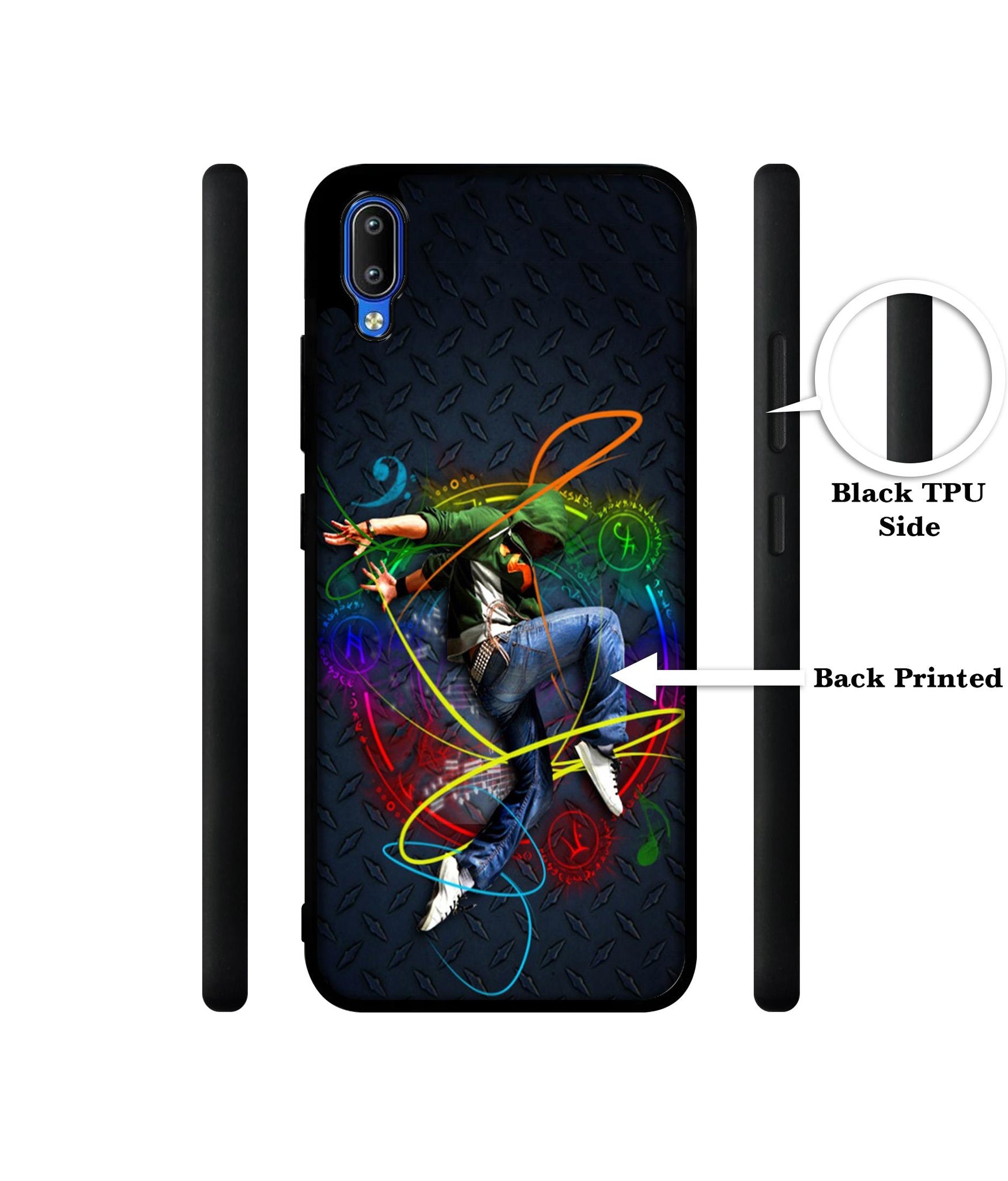 Boy With Music Designer 2D Printed Back Case Cover for Vivo Y91 4G / Y93 4G / Y95 4G