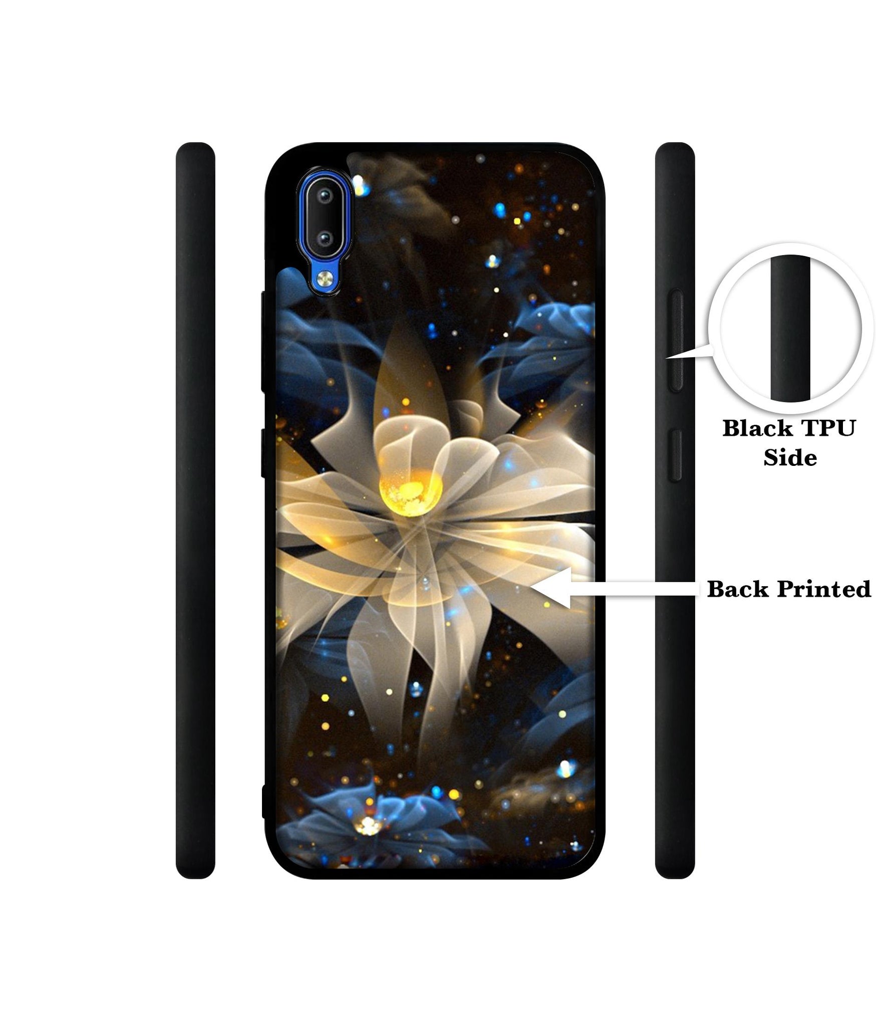 Art Flower Designer 2D Printed Back Case Cover for Vivo Y91 4G / Y93 4G / Y95 4G