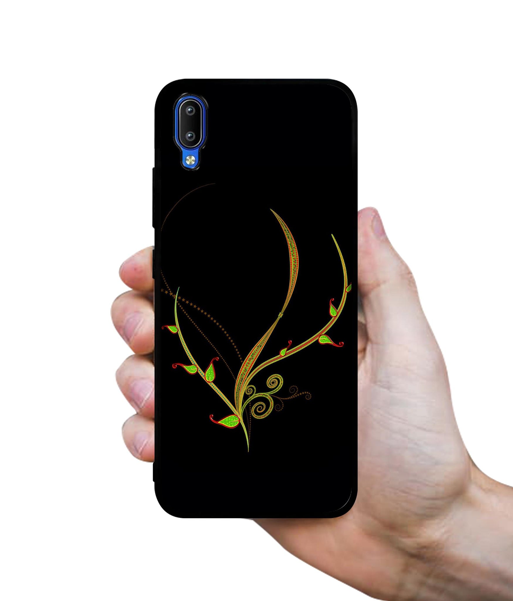 Yellow Pattern Designer 2D Printed Back Case Cover for Vivo Y91 4G / Y93 4G / Y95 4G