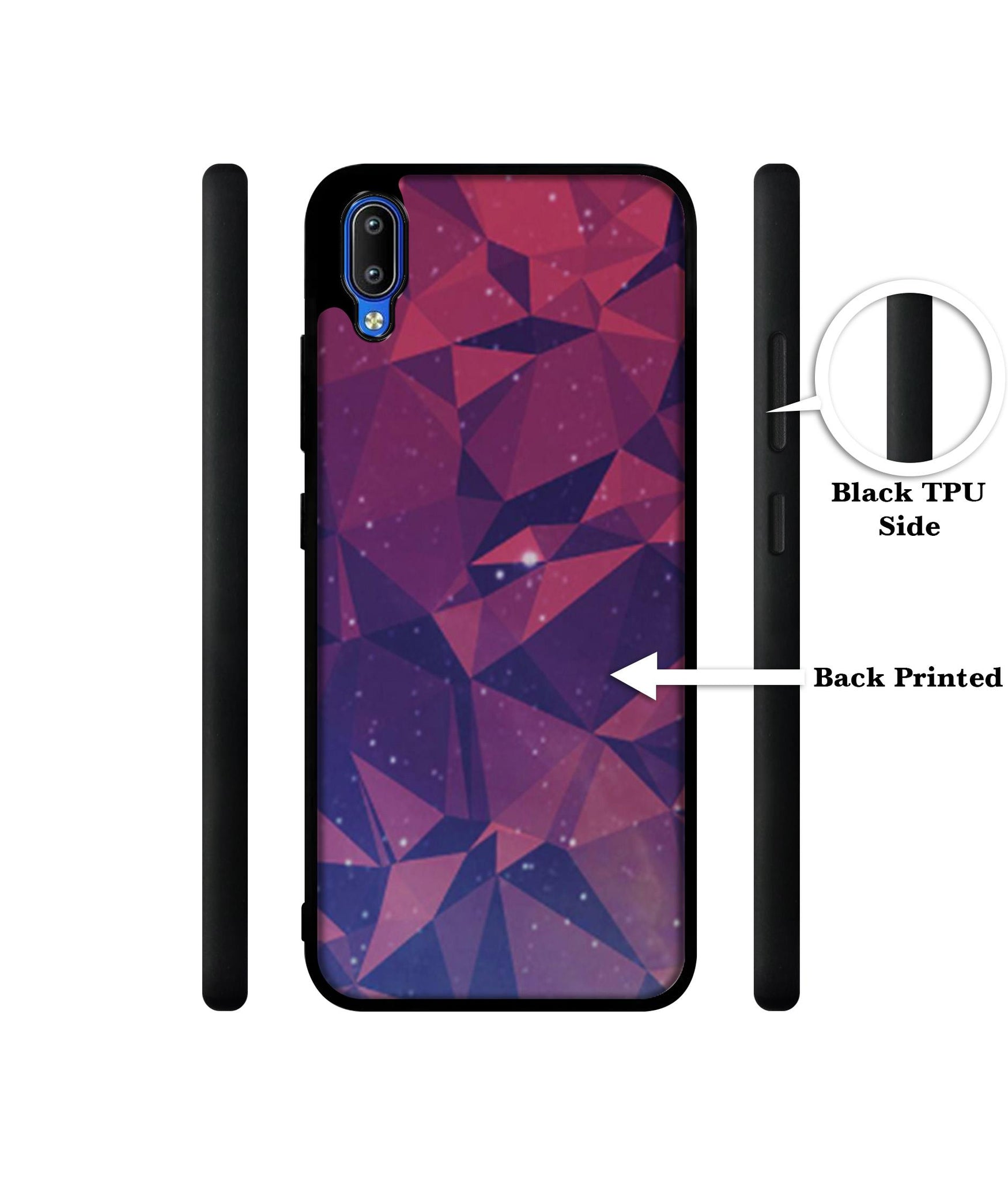 Bad Color Shape Designer 2D Printed Back Case Cover for Vivo Y91 4G / Y93 4G / Y95 4G