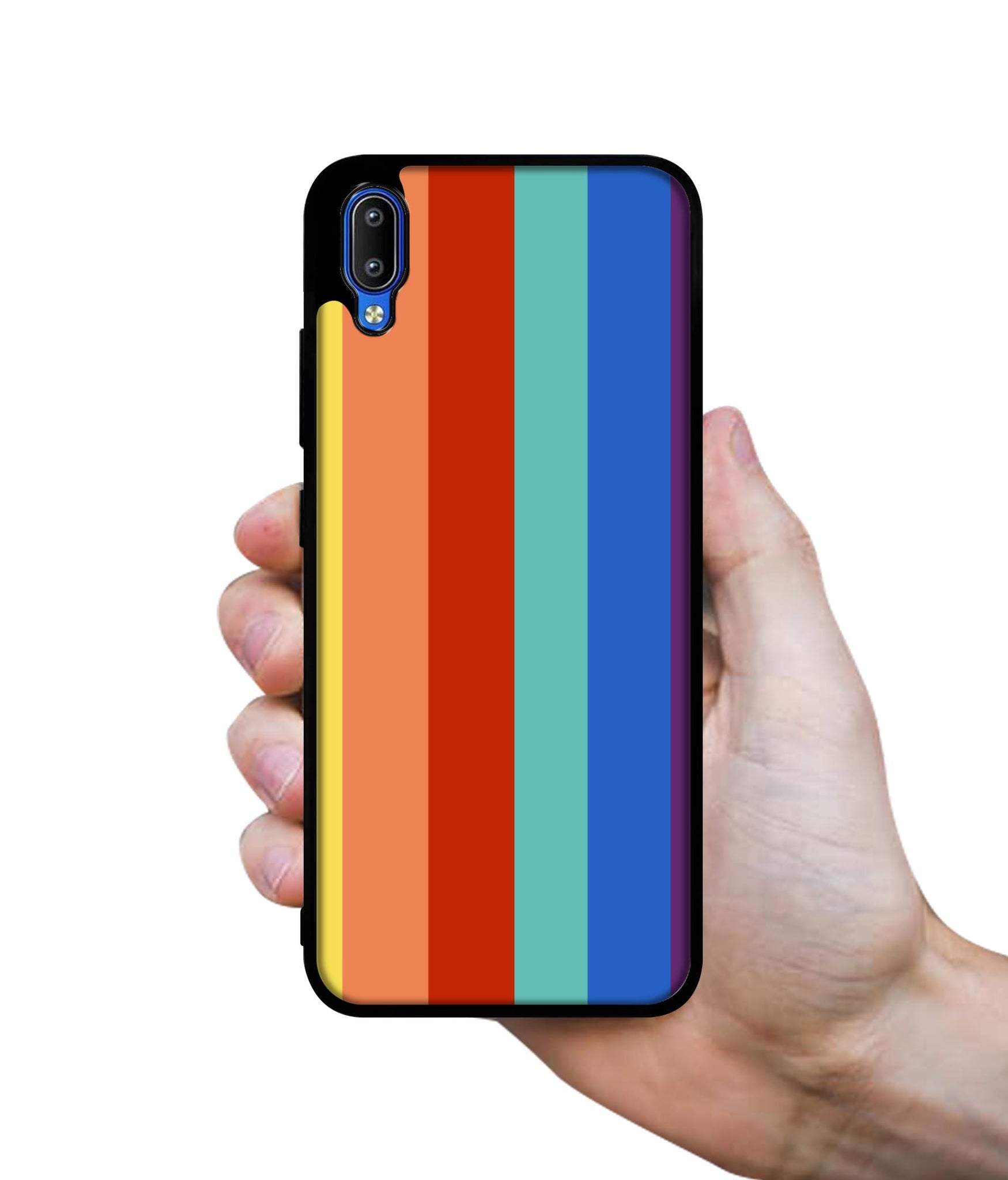 Rainbow Colors Designer 2D Printed Back Case Cover for Vivo Y91 4G / Y93 4G / Y95 4G