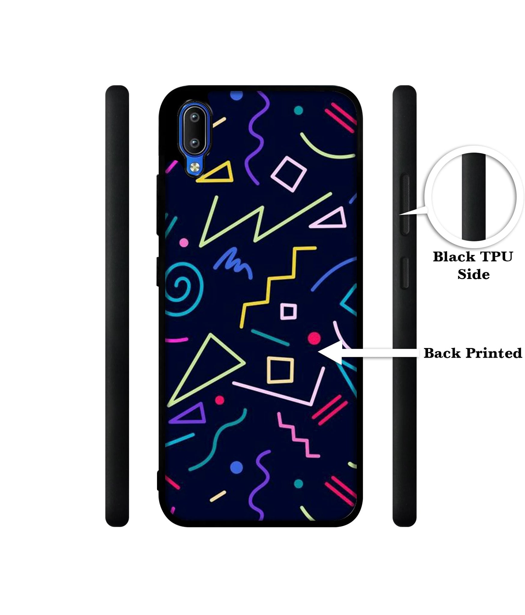 Retro Abstract Designer 2D Printed Back Case Cover for Vivo Y91 4G / Y93 4G / Y95 4G