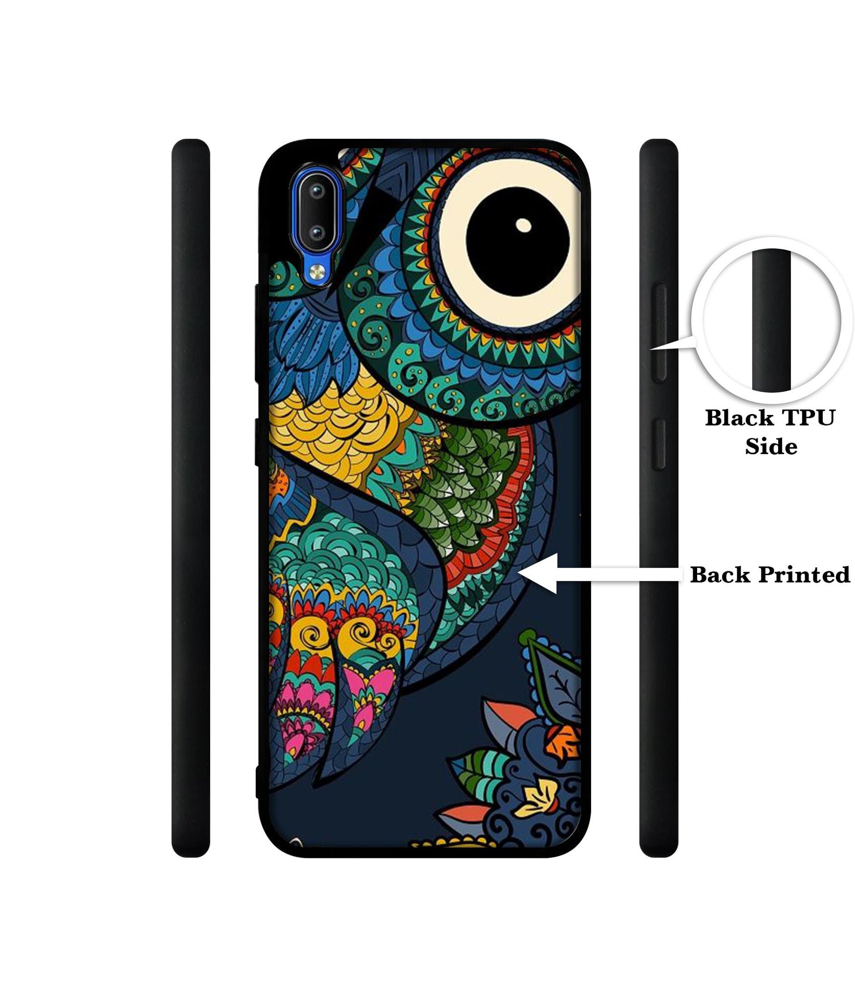 Owl Illustration Designer 2D Printed Back Case Cover for Vivo Y91 4G / Y93 4G / Y95 4G