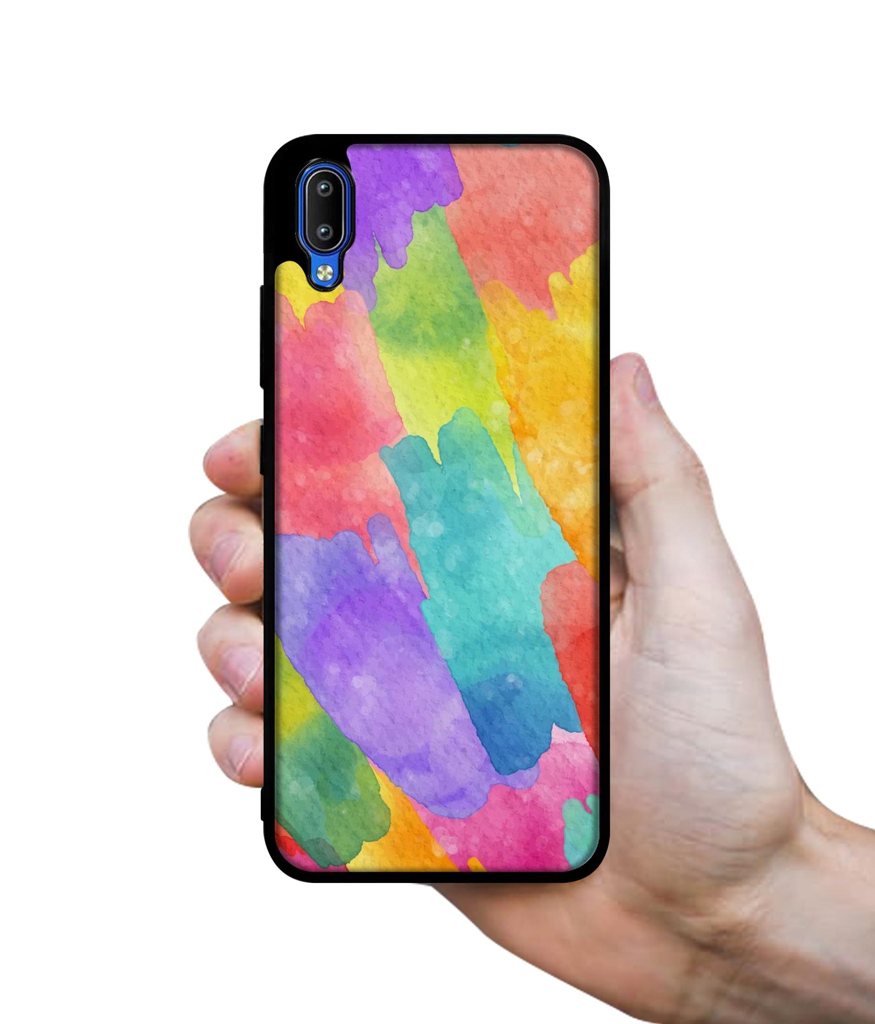 Water Paint Colorful Abstract Designer 2D Printed Back Case Cover for Vivo Y91 4G / Y93 4G / Y95 4G