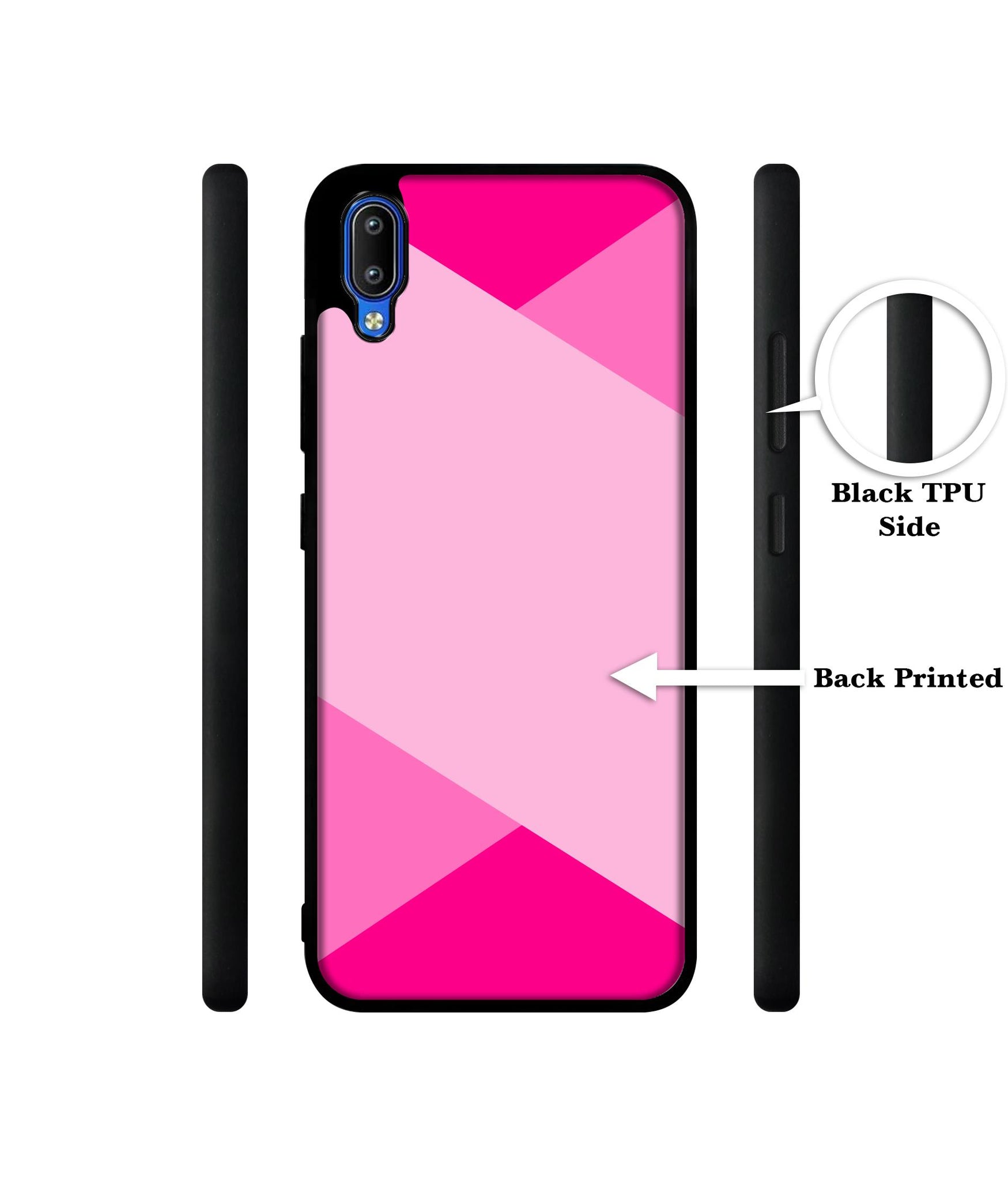 Pink Cross Vector Designer 2D Printed Back Case Cover for Vivo Y91 4G / Y93 4G / Y95 4G