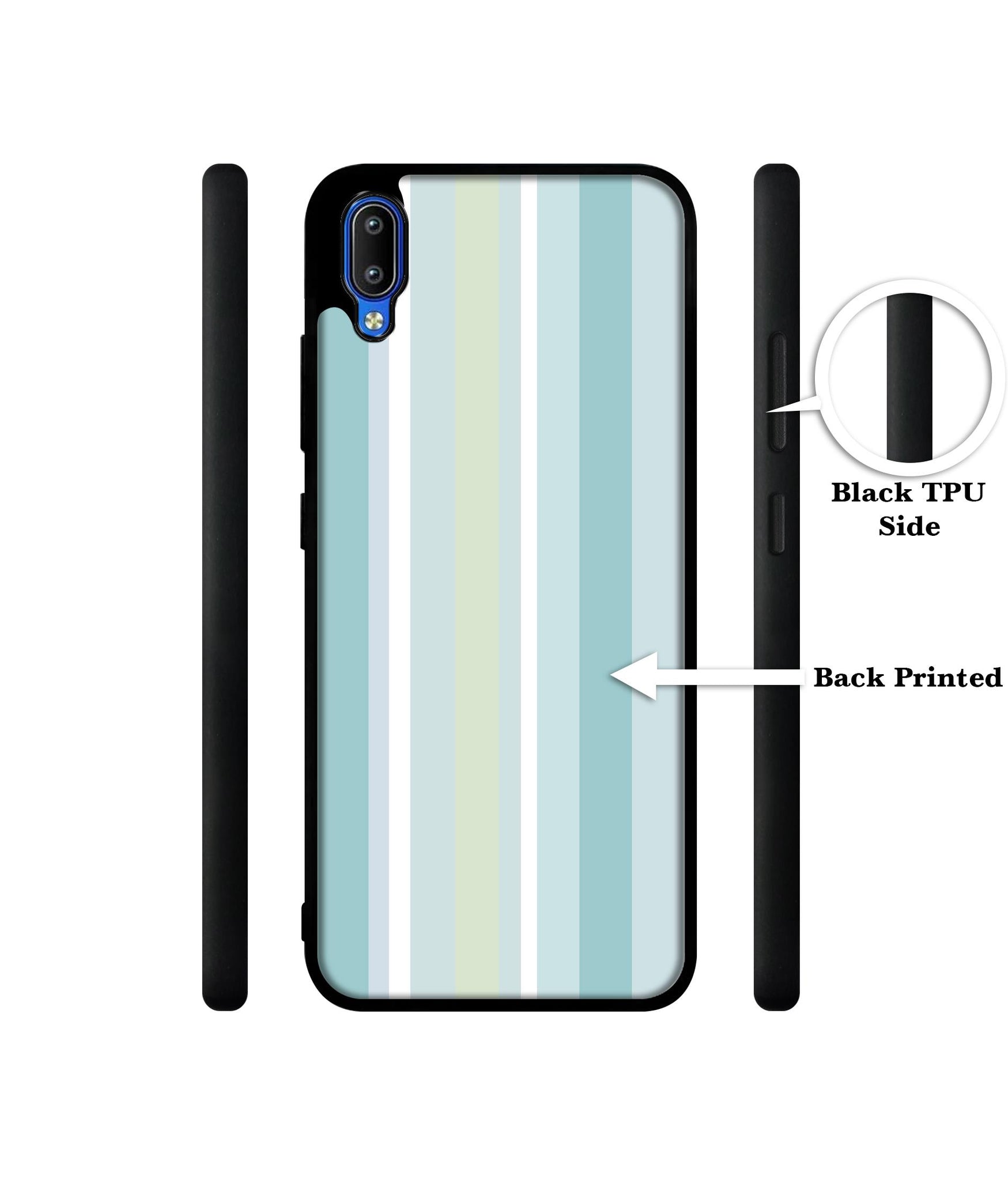 Light Green Stripes Designer 2D Printed Back Case Cover for Vivo Y91 4G / Y93 4G / Y95 4G