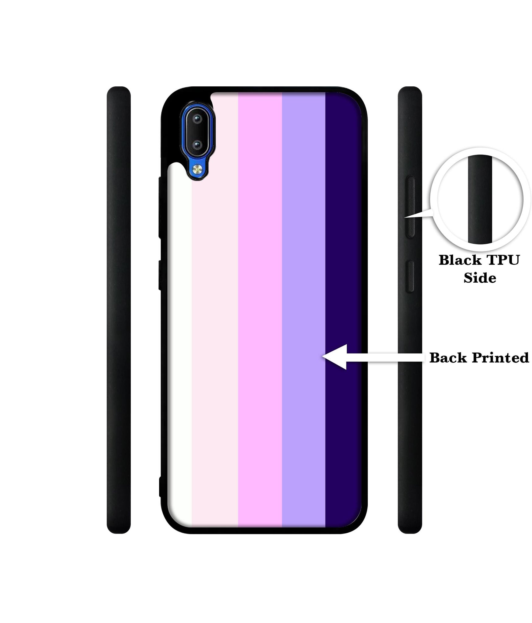 Pink and Purple Lines Designer 2D Printed Back Case Cover for Vivo Y91 4G / Y93 4G / Y95 4G