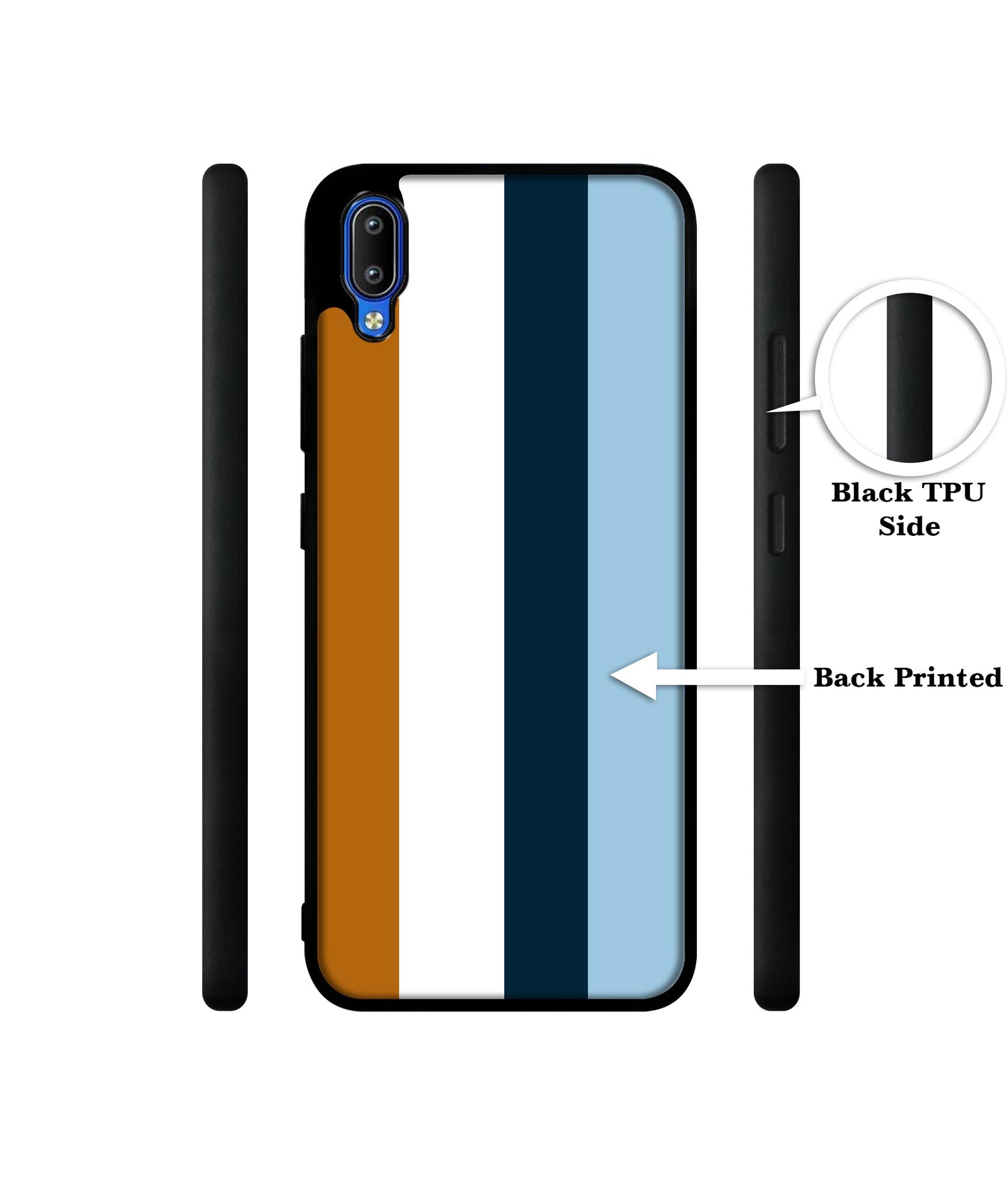 Color Stripes Designer 2D Printed Back Case Cover for Vivo Y91 4G / Y93 4G / Y95 4G