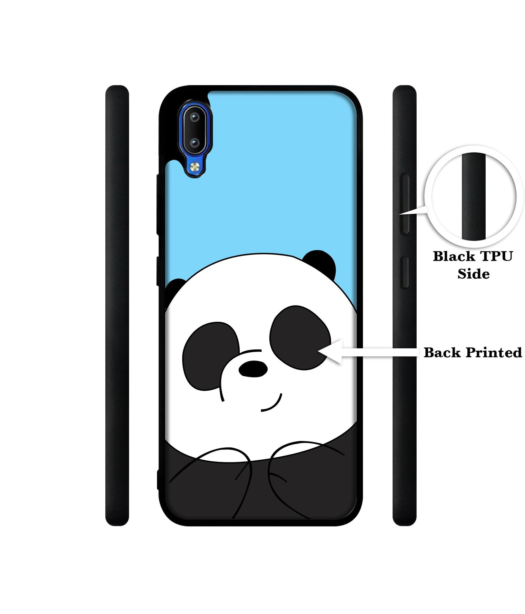 Cute Panda Designer 2D Printed Back Case Cover for Vivo Y91 4G / Y93 4G / Y95 4G