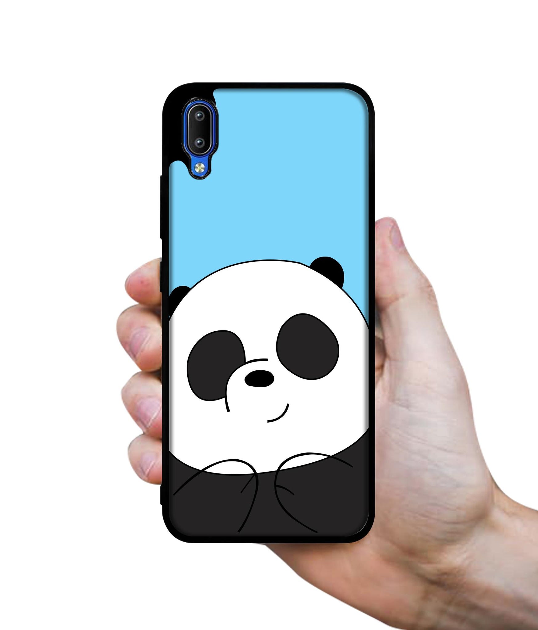 Cute Panda Designer 2D Printed Back Case Cover for Vivo Y91 4G / Y93 4G / Y95 4G