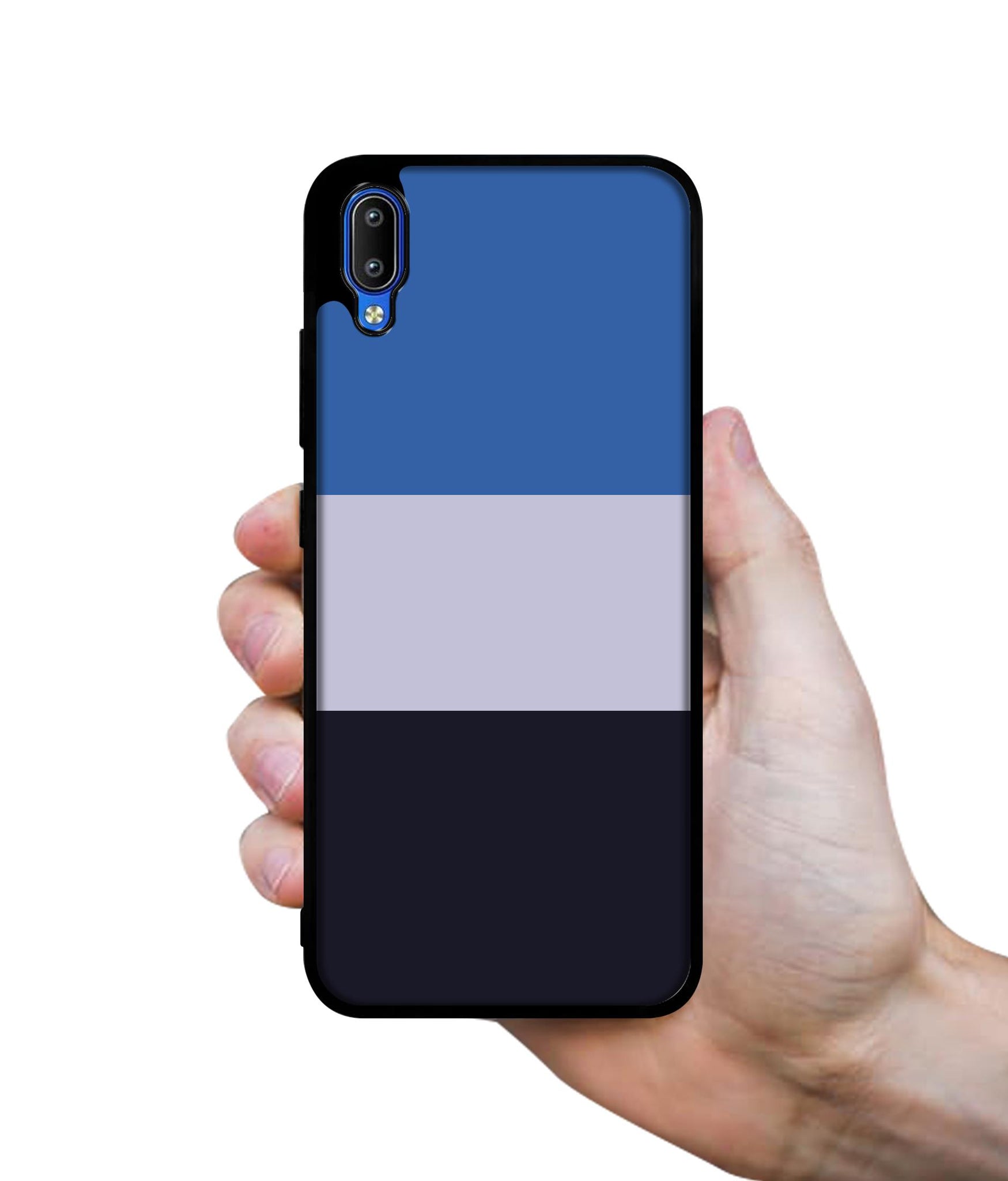 Three Color Stripes Designer 2D Printed Back Case Cover for Vivo Y91 4G / Y93 4G / Y95 4G