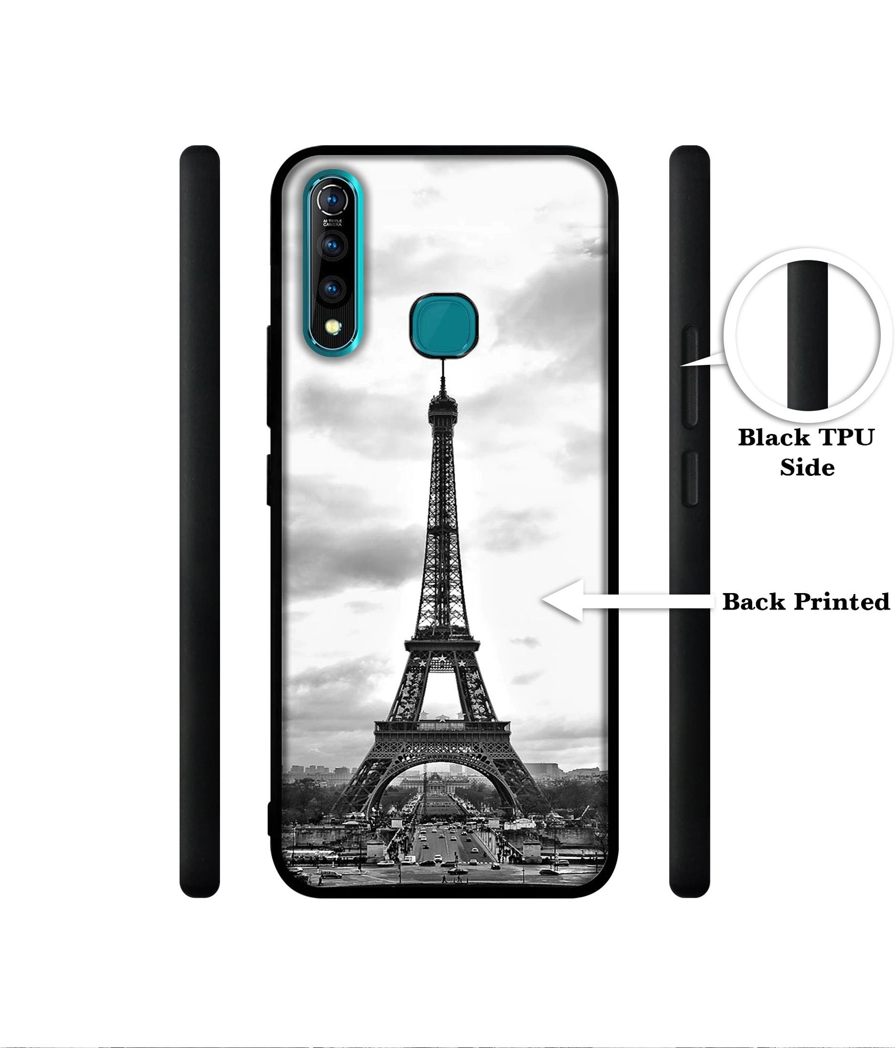 Eiffel Tower Designer 2D Printed Back Case Cover for Vivo Z1 Pro 4G