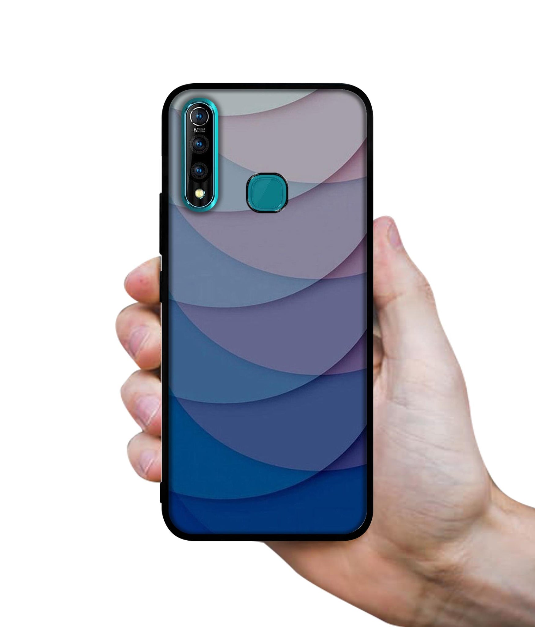 Waves Pattern Print Designer 2D Printed Back Case Cover for Vivo Z1 Pro 4G