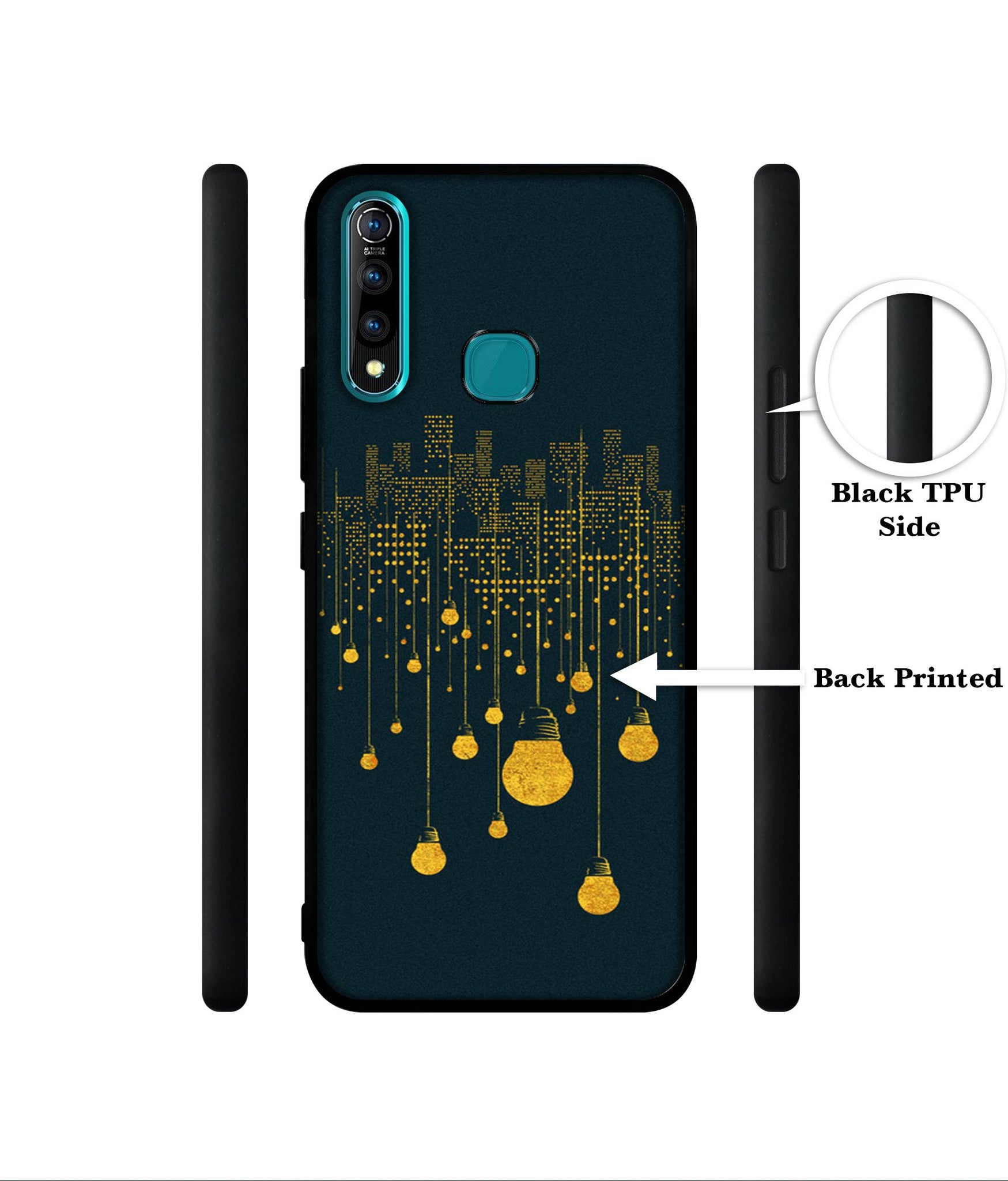 City Light Pattern Designer 2D Printed Back Case Cover for Vivo Z1 Pro 4G