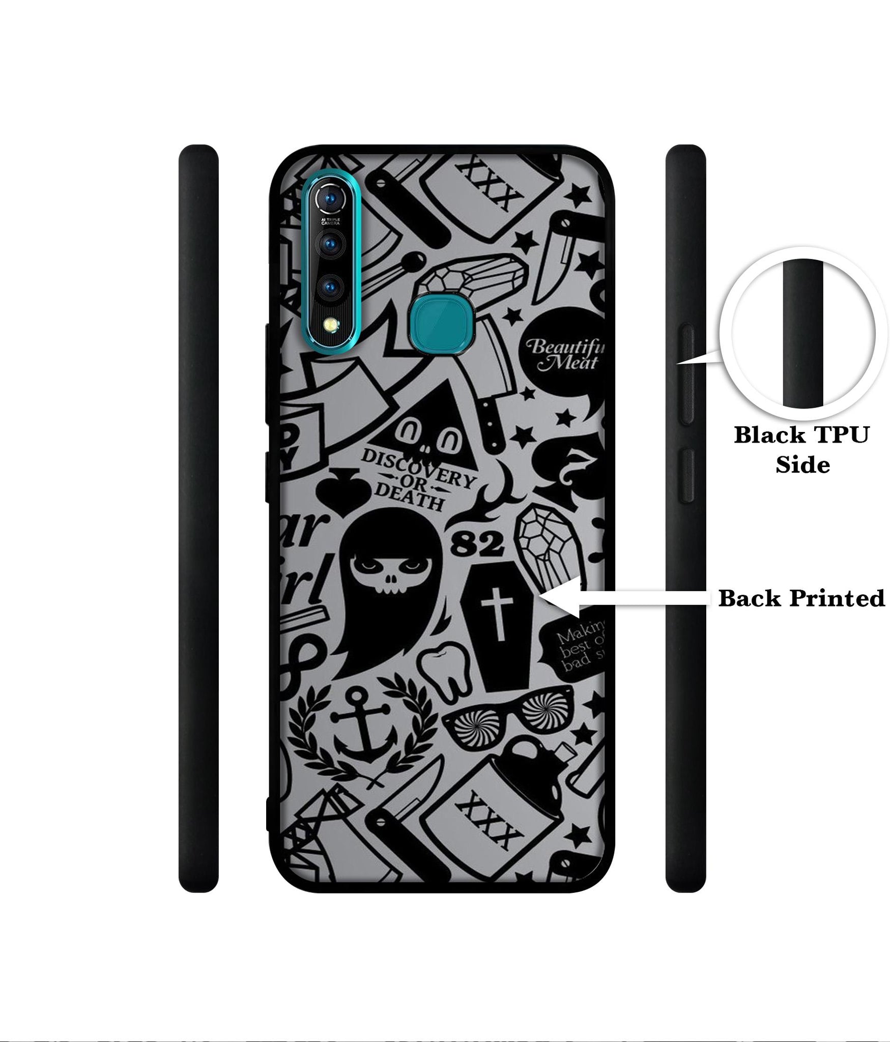 Discover Or Death Designer 2D Printed Back Case Cover for Vivo Z1 Pro 4G