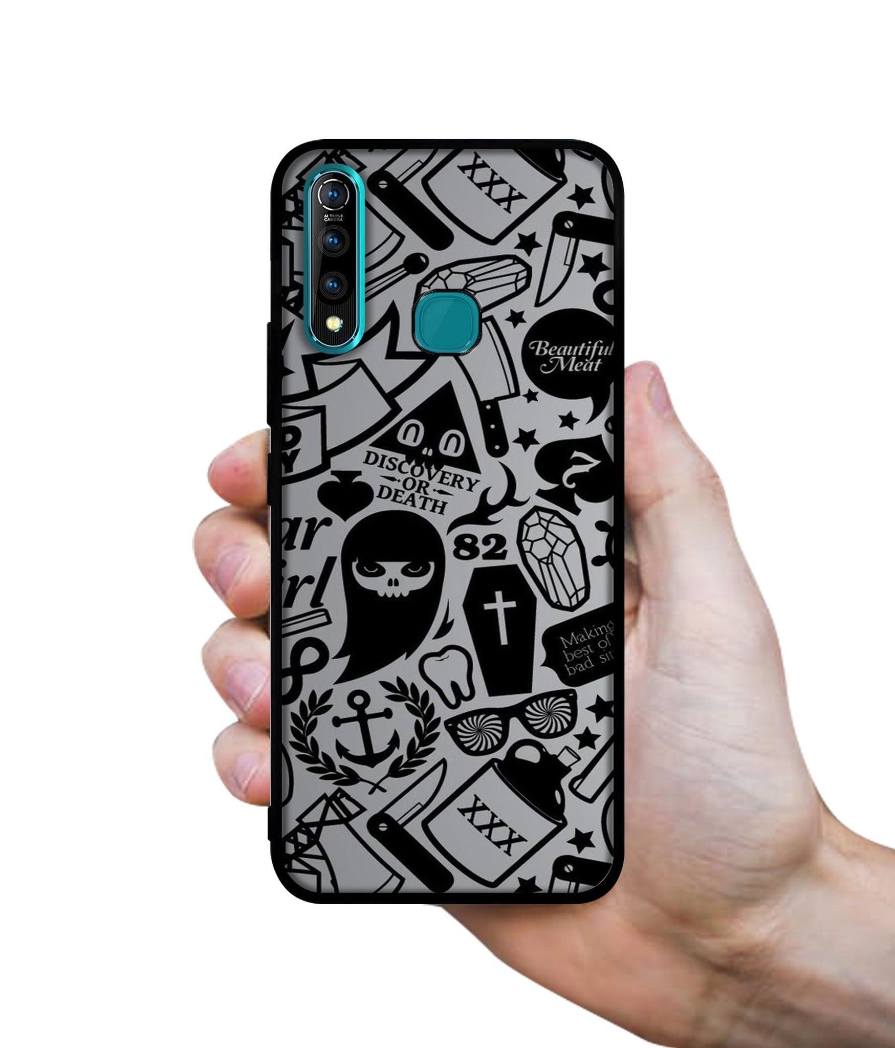 Discover Or Death Designer 2D Printed Back Case Cover for Vivo Z1 Pro 4G