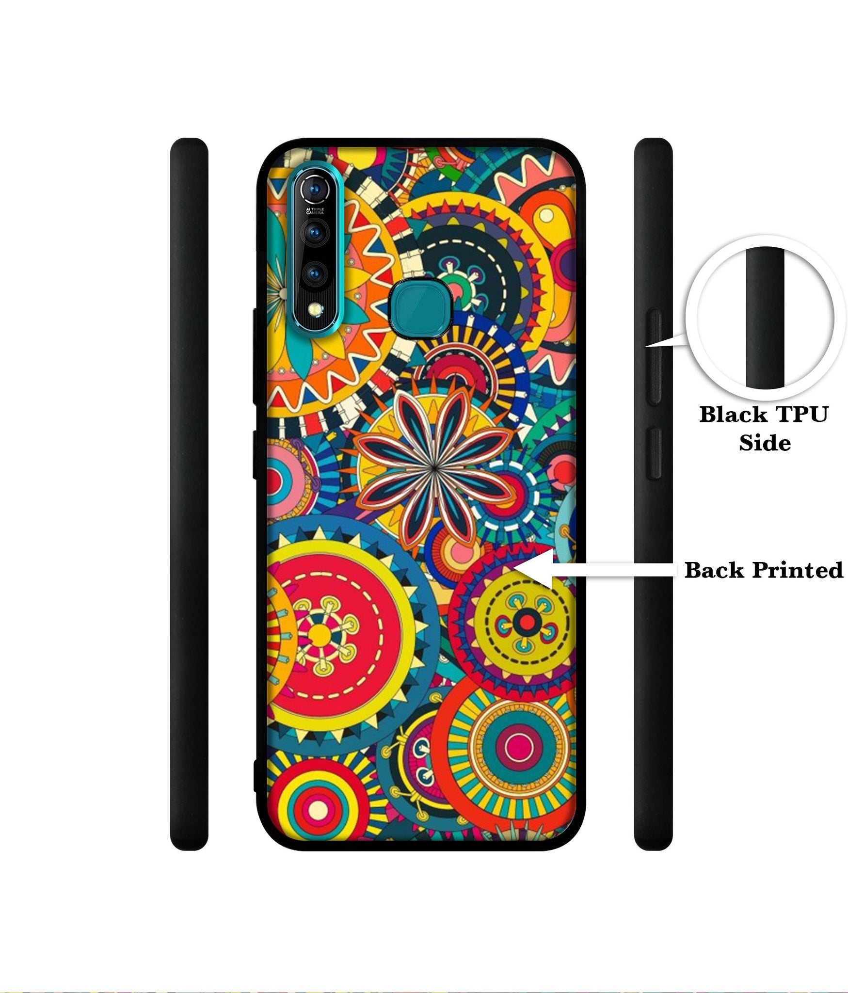 Ring Pattern Print Designer 2D Printed Back Case Cover for Vivo Z1 Pro 4G
