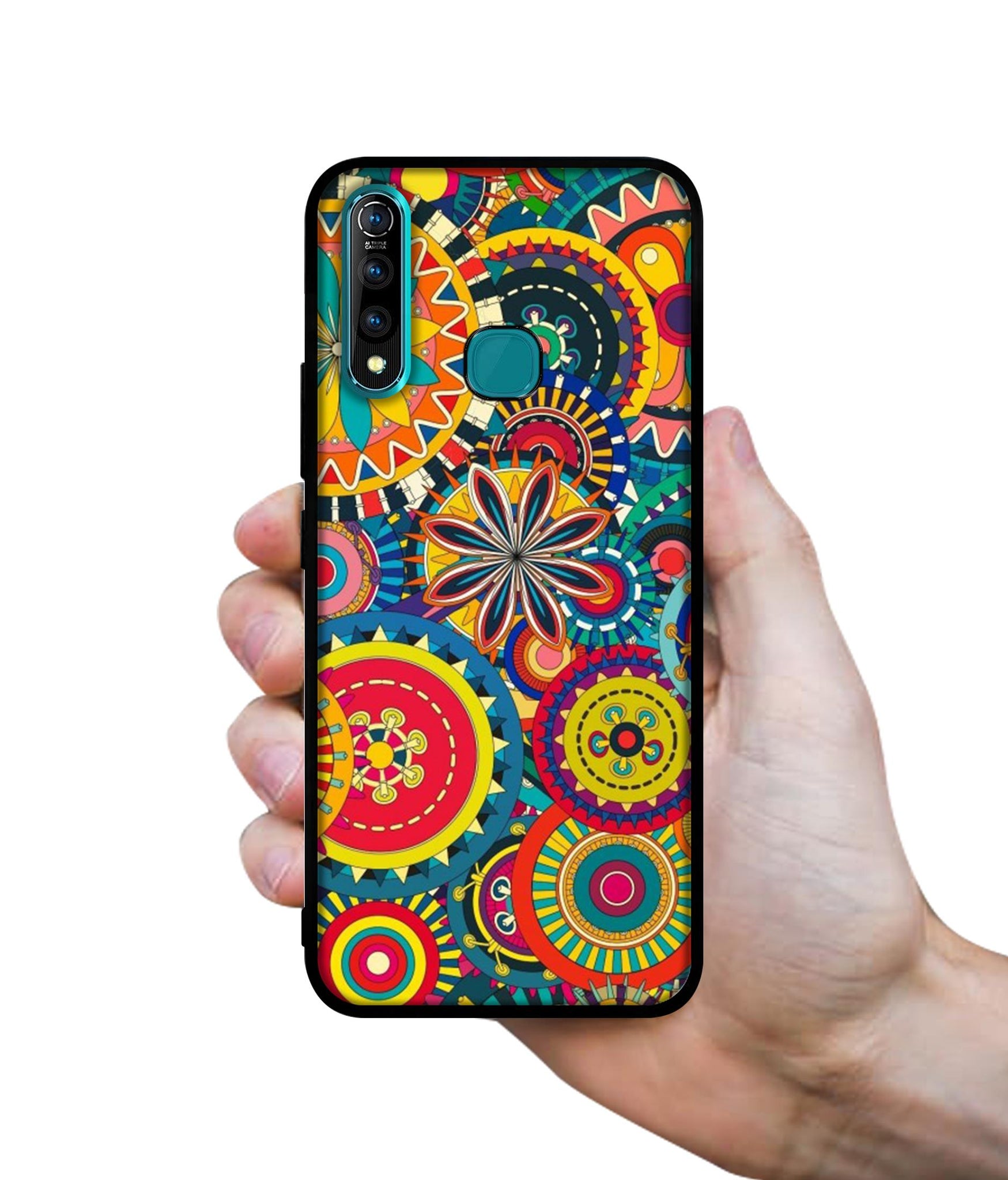 Ring Pattern Print Designer 2D Printed Back Case Cover for Vivo Z1 Pro 4G