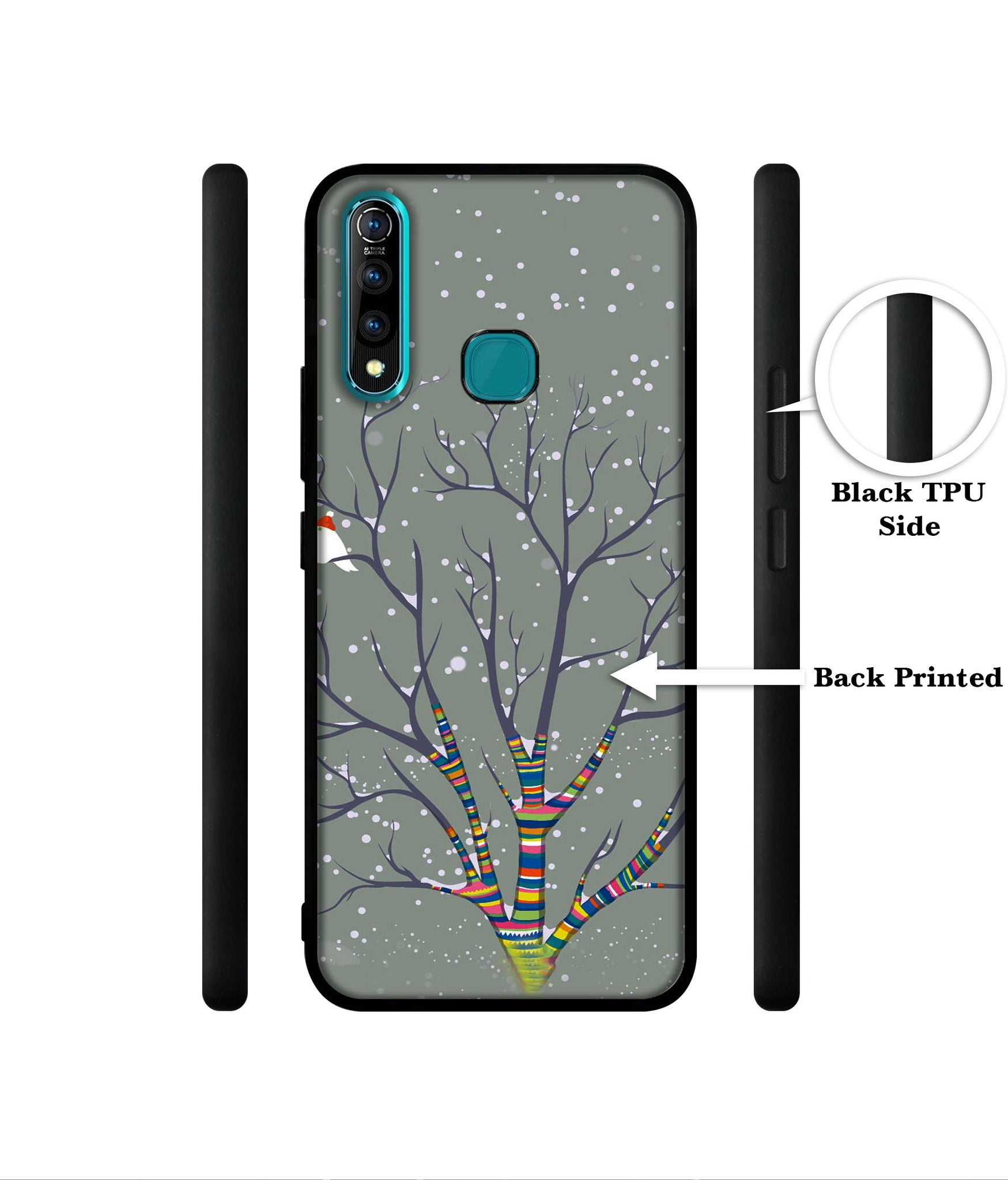 Winter Pattern Print Designer 2D Printed Back Case Cover for Vivo Z1 Pro 4G