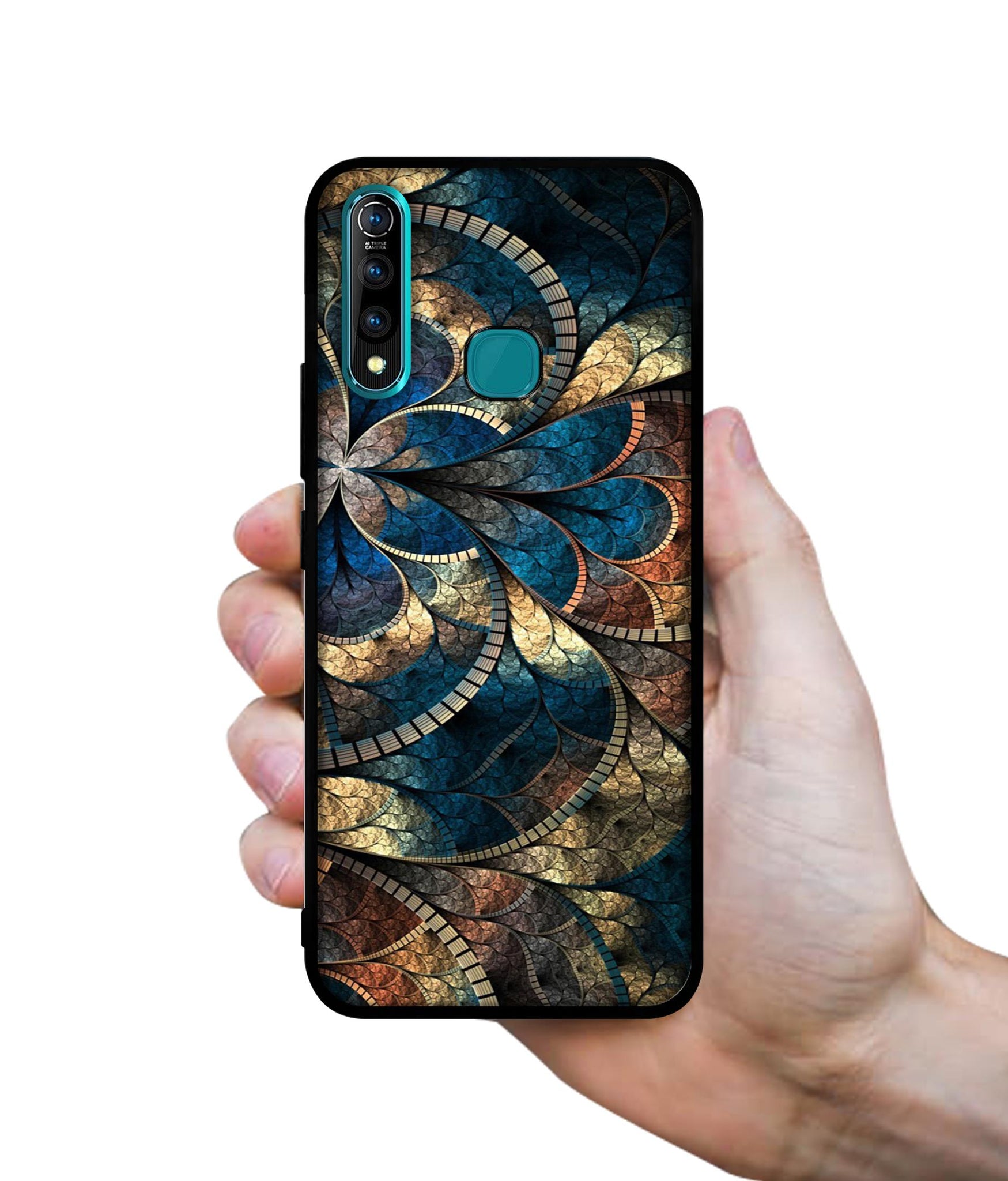 Fractional Pattern Designer 2D Printed Back Case Cover for Vivo Z1 Pro 4G
