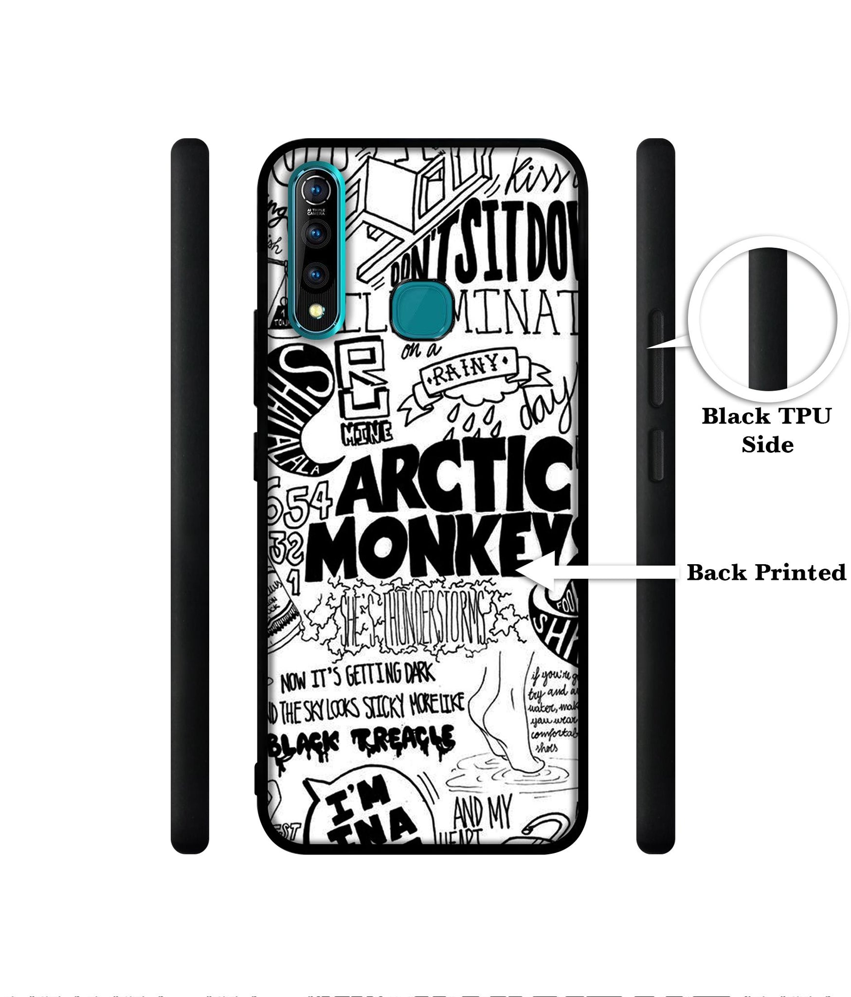 Arctic Monkeys Pattern Designer 2D Printed Back Case Cover for Vivo Z1 Pro 4G