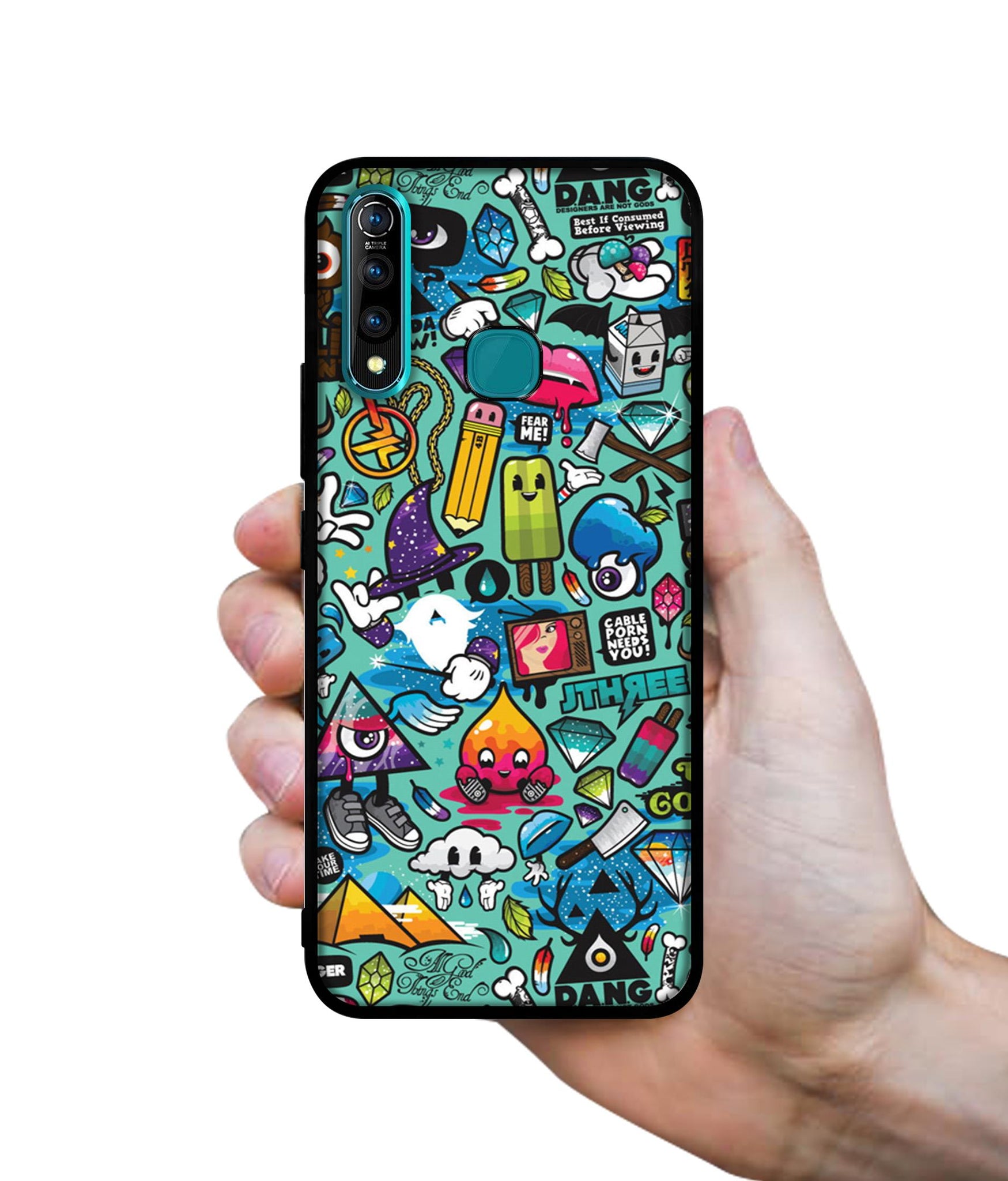 Crazy Designer 2D Printed Back Case Cover for Vivo Z1 Pro 4G