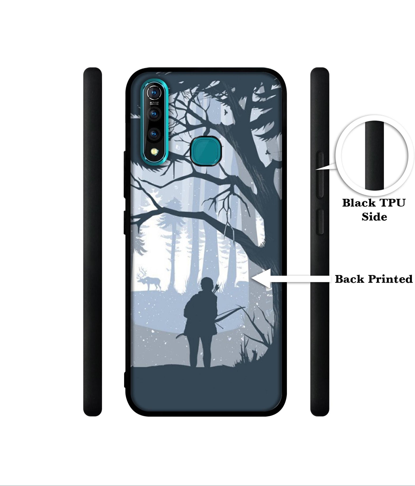 Hunter Designer 2D Printed Back Case Cover for Vivo Z1 Pro 4G
