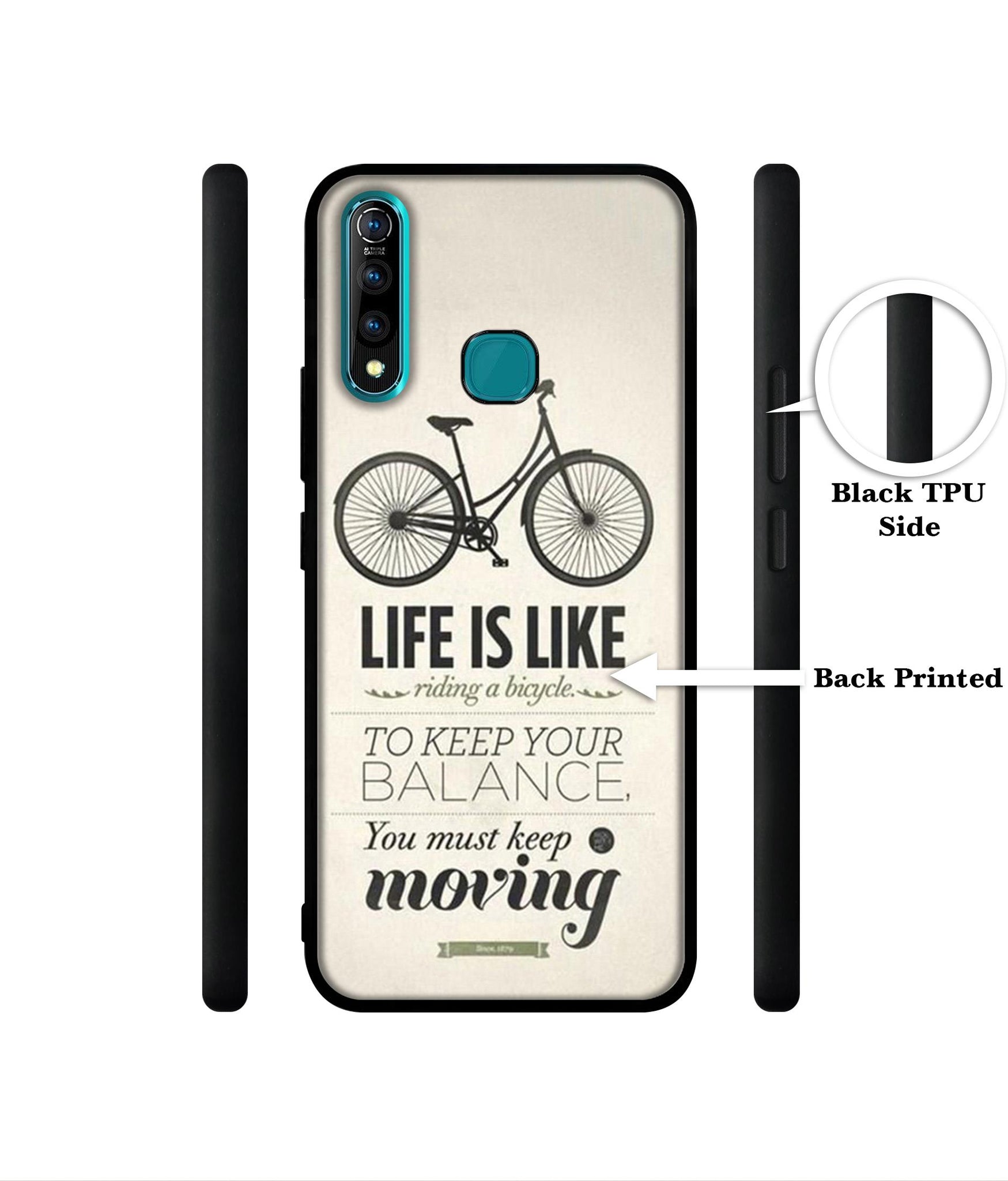 Life is Like Moving Designer 2D Printed Back Case Cover for Vivo Z1 Pro 4G