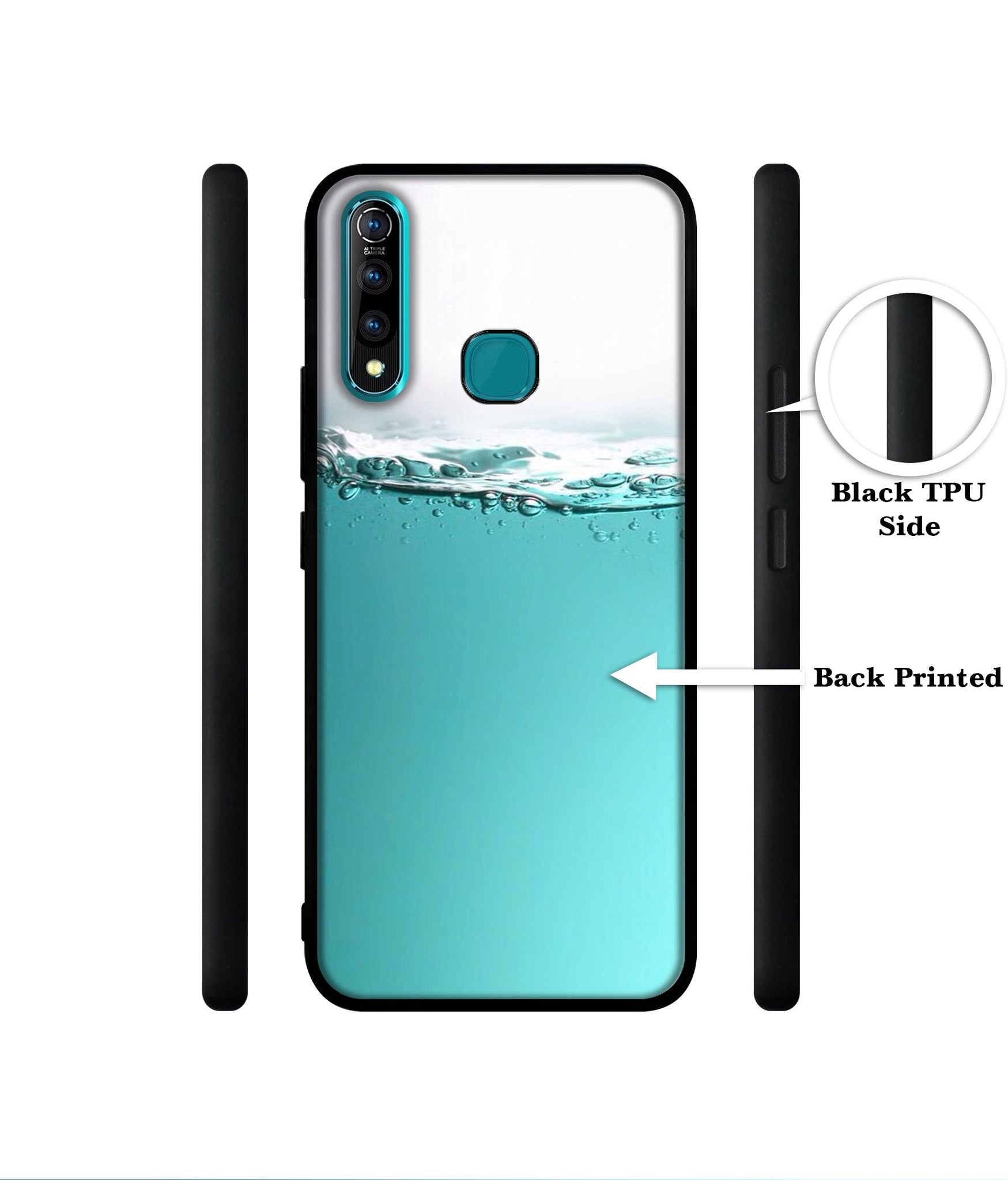Half Fill Designer 2D Printed Back Case Cover for Vivo Z1 Pro 4G