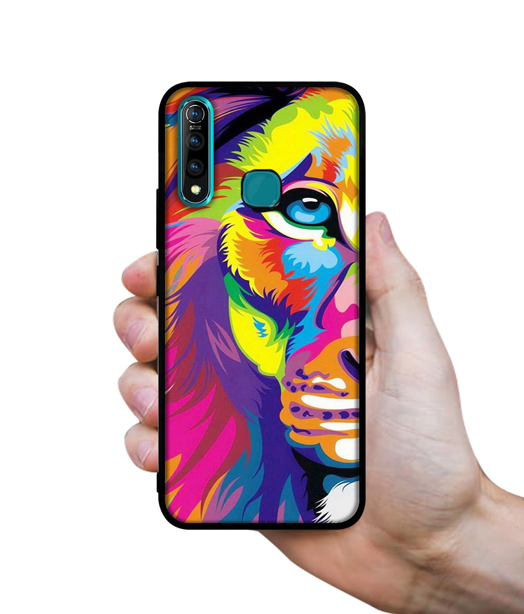 Lion Designer 2D Printed Back Case Cover for Vivo Z1 Pro 4G