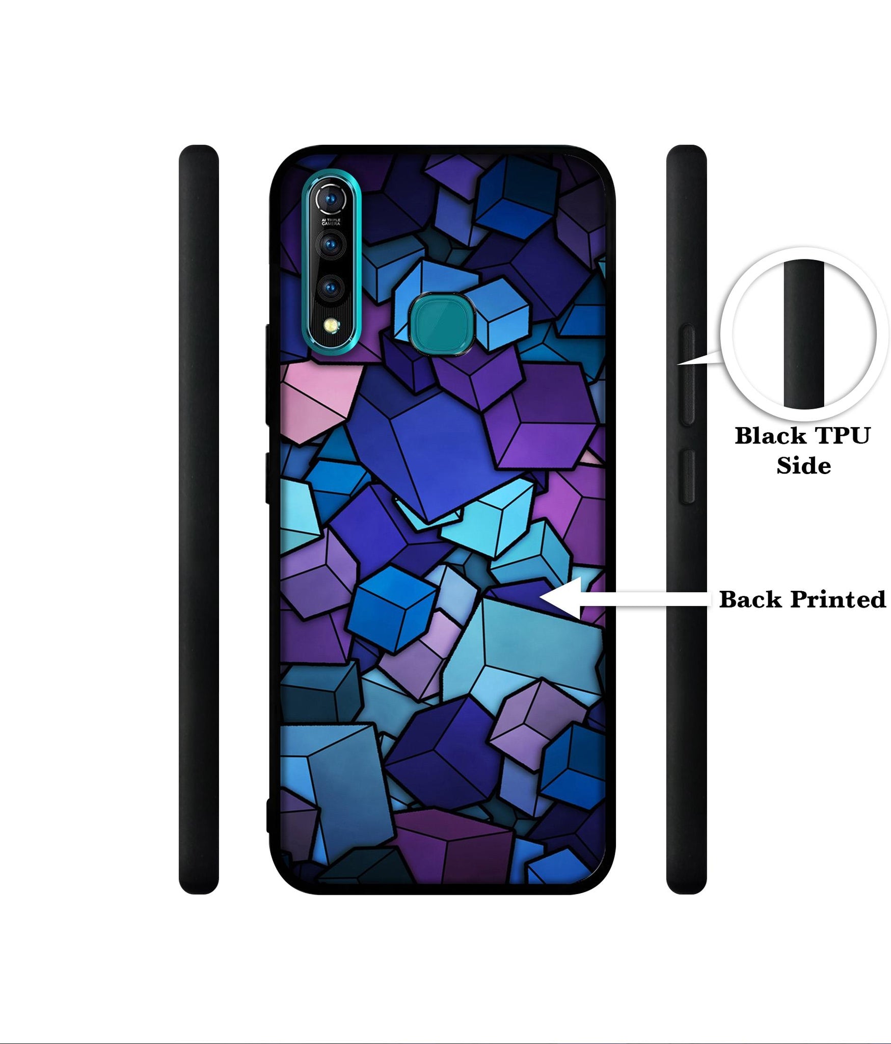 Color Box Designer 2D Printed Back Case Cover for Vivo Z1 Pro 4G