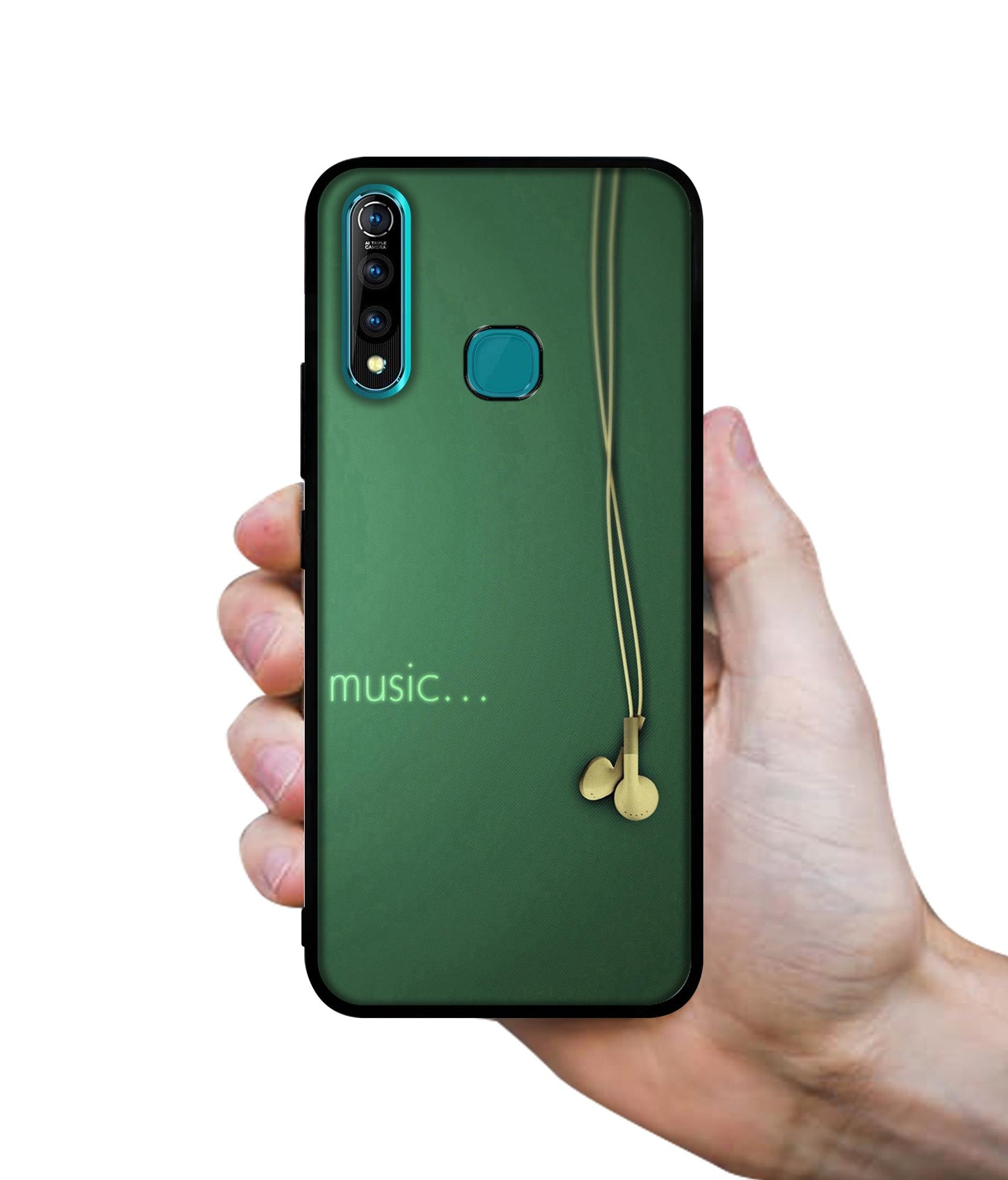 Headphone Music Designer 2D Printed Back Case Cover for Vivo Z1 Pro 4G