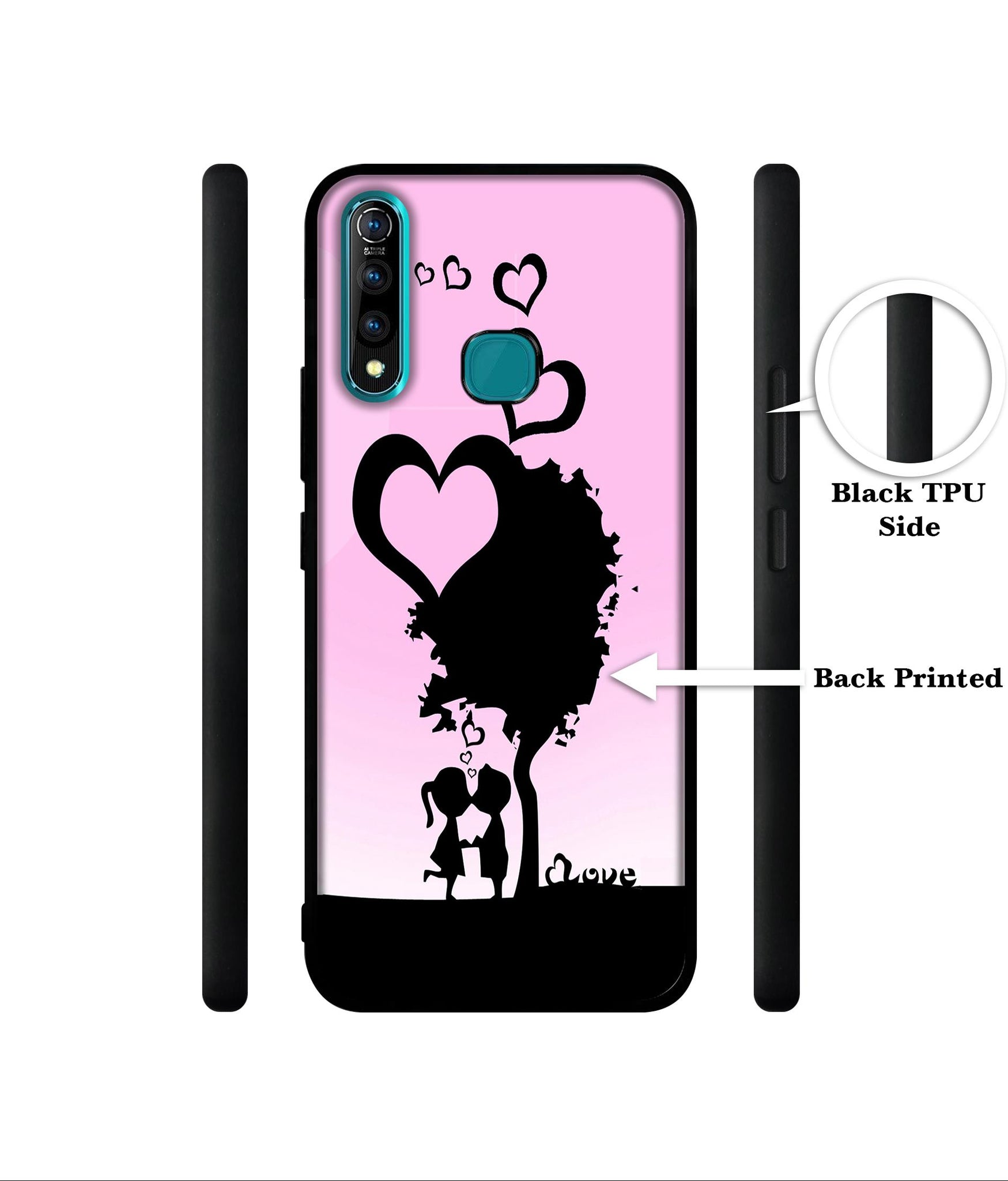 Sweet Love Designer 2D Printed Back Case Cover for Vivo Z1 Pro 4G