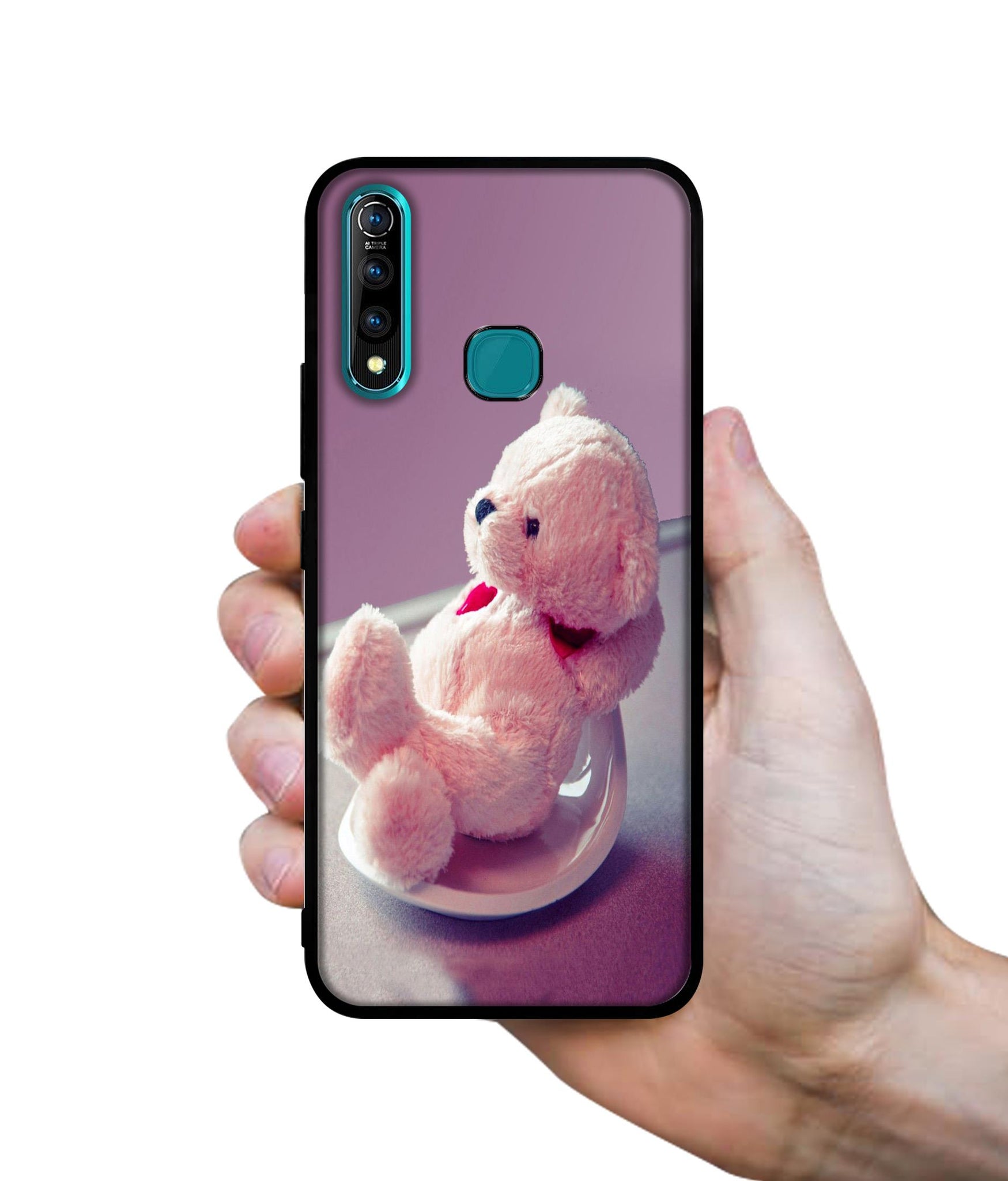 Cute Teddy Bear Designer 2D Printed Back Case Cover for Vivo Z1 Pro 4G
