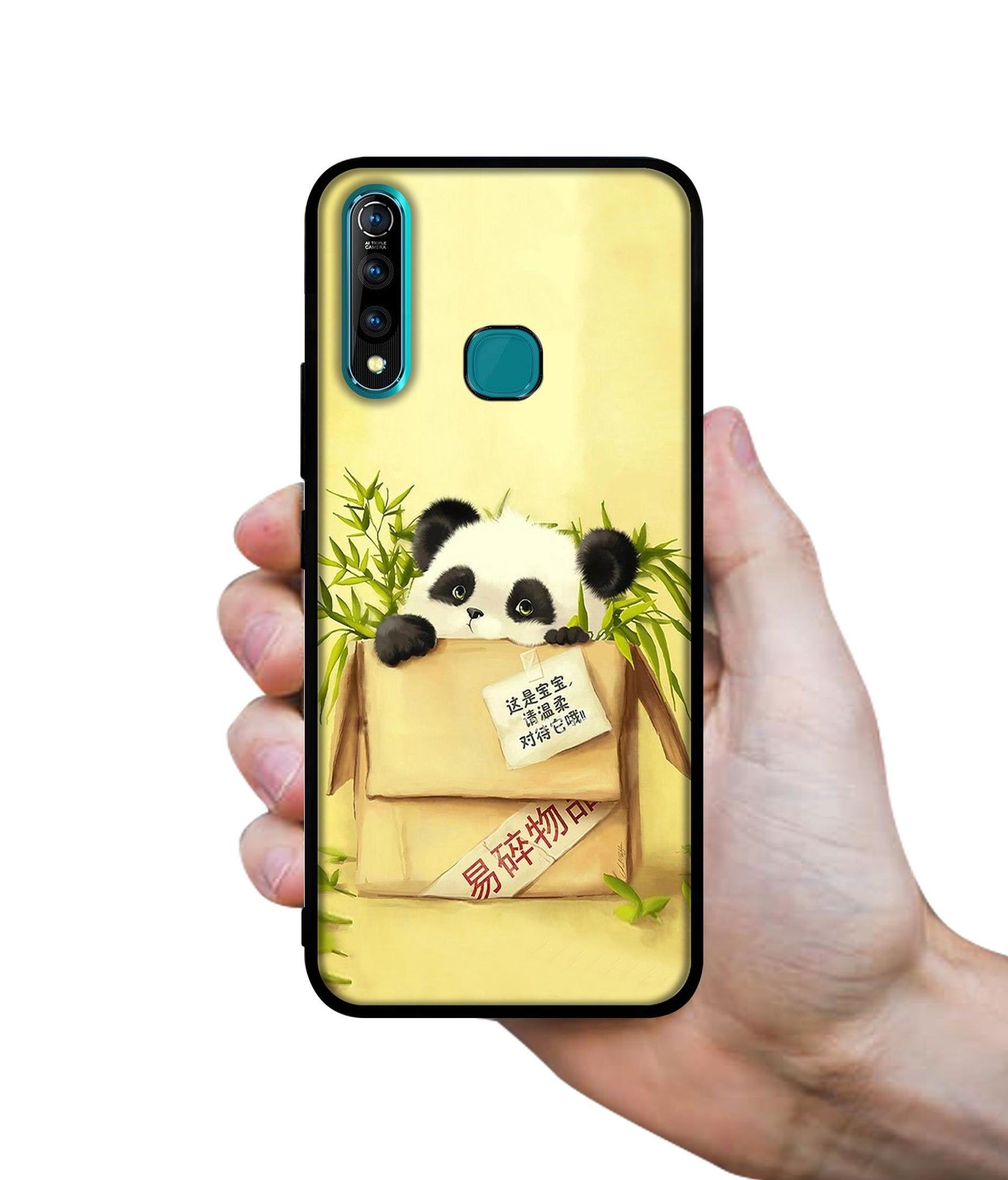 Panda In Box Designer 2D Printed Back Case Cover for Vivo Z1 Pro 4G