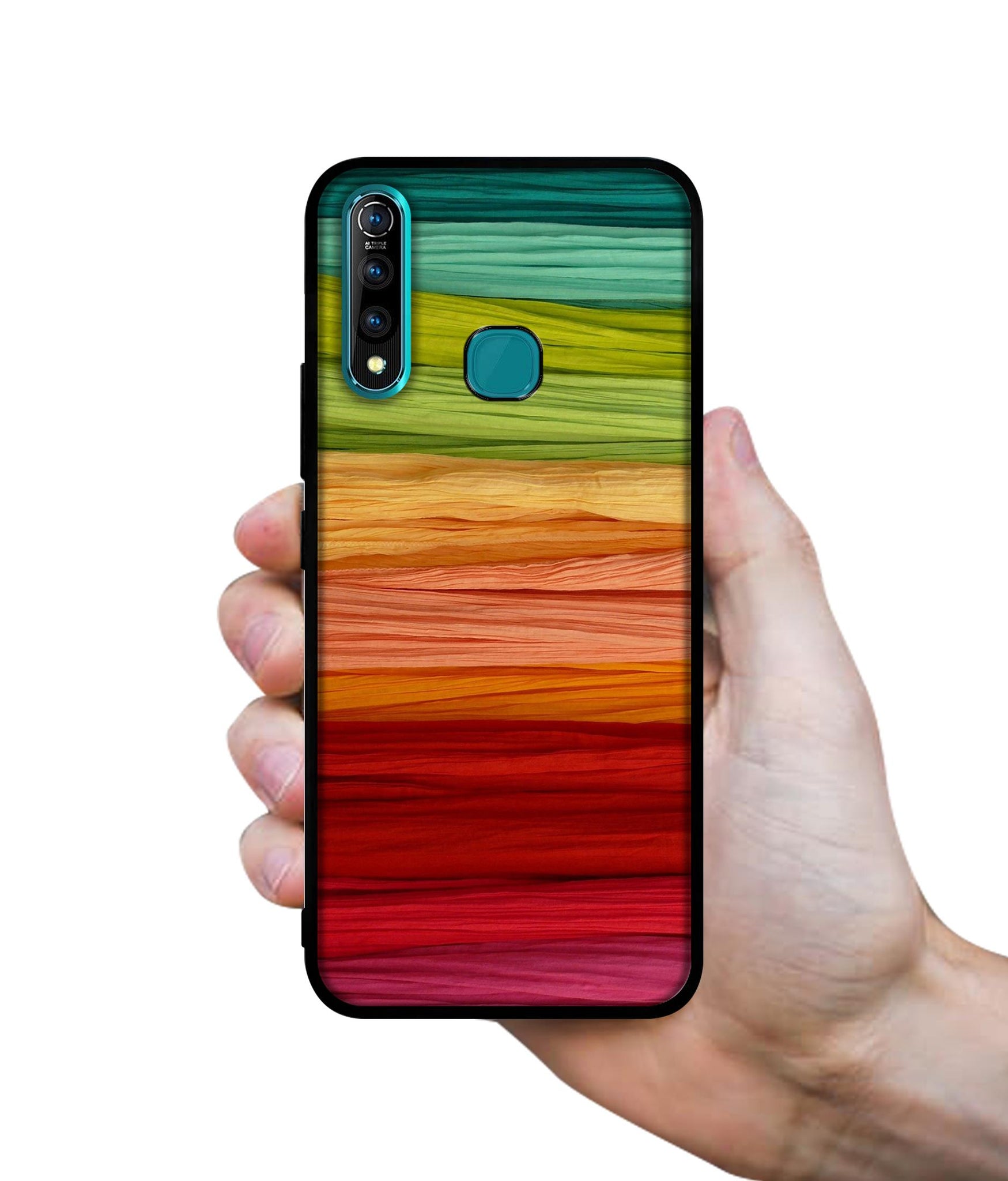 Colorful Thread Designer 2D Printed Back Case Cover for Vivo Z1 Pro 4G