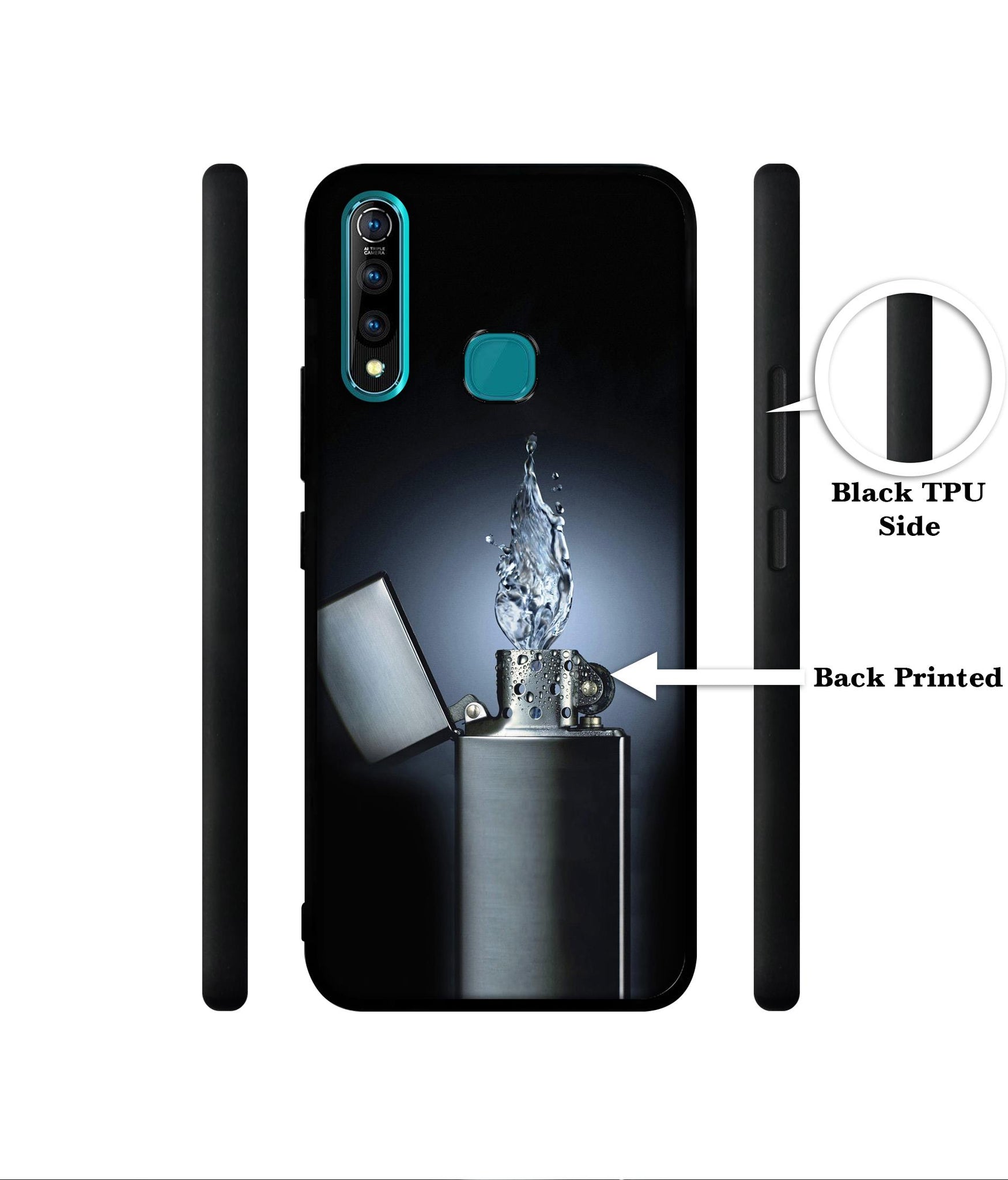 Water Lighter Designer 2D Printed Back Case Cover for Vivo Z1 Pro 4G
