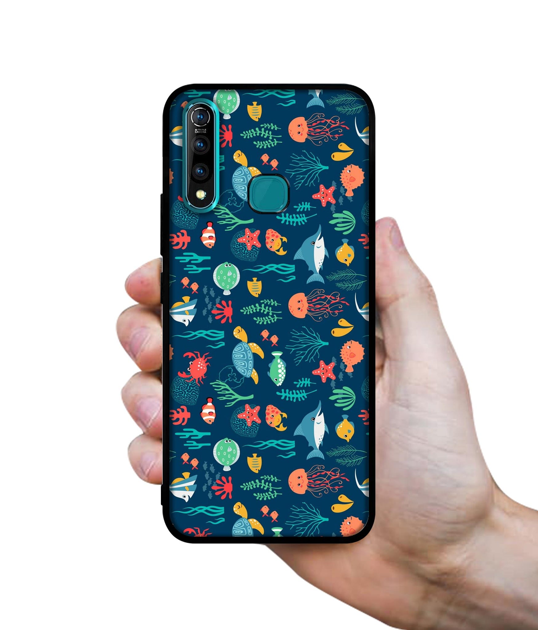 Aquarium Texture Designer 2D Printed Back Case Cover for Vivo Z1 Pro 4G
