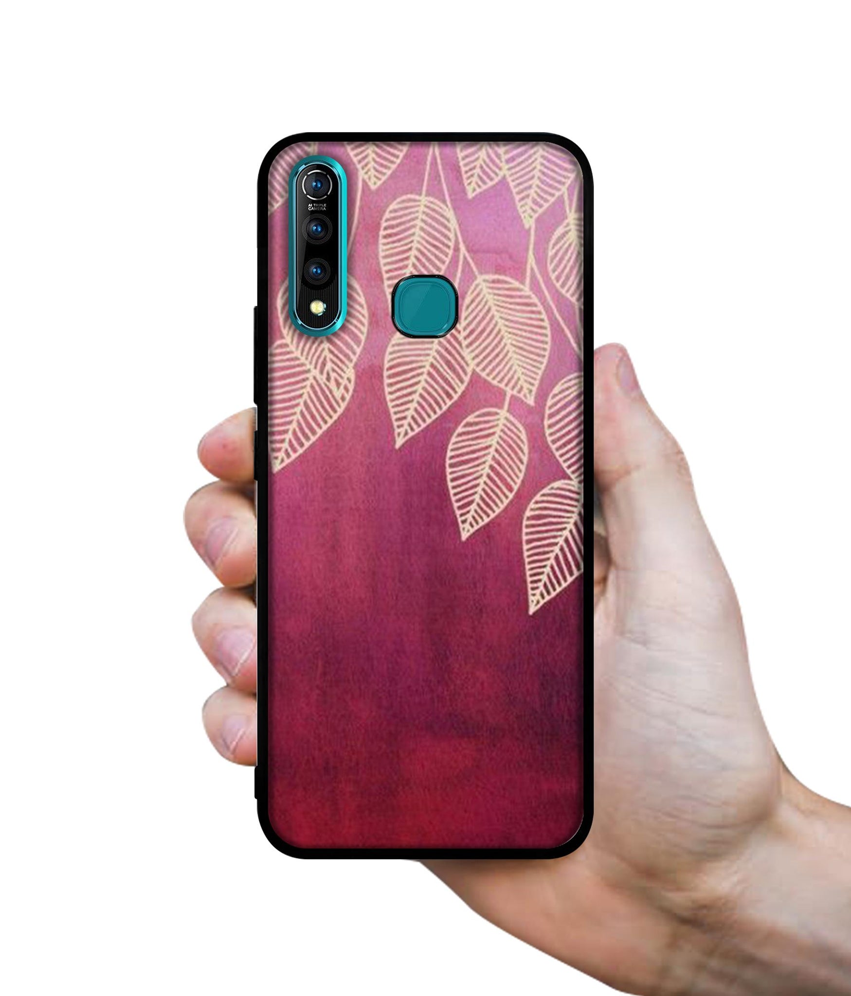 Leaf Pattern Designer 2D Printed Back Case Cover for Vivo Z1 Pro 4G