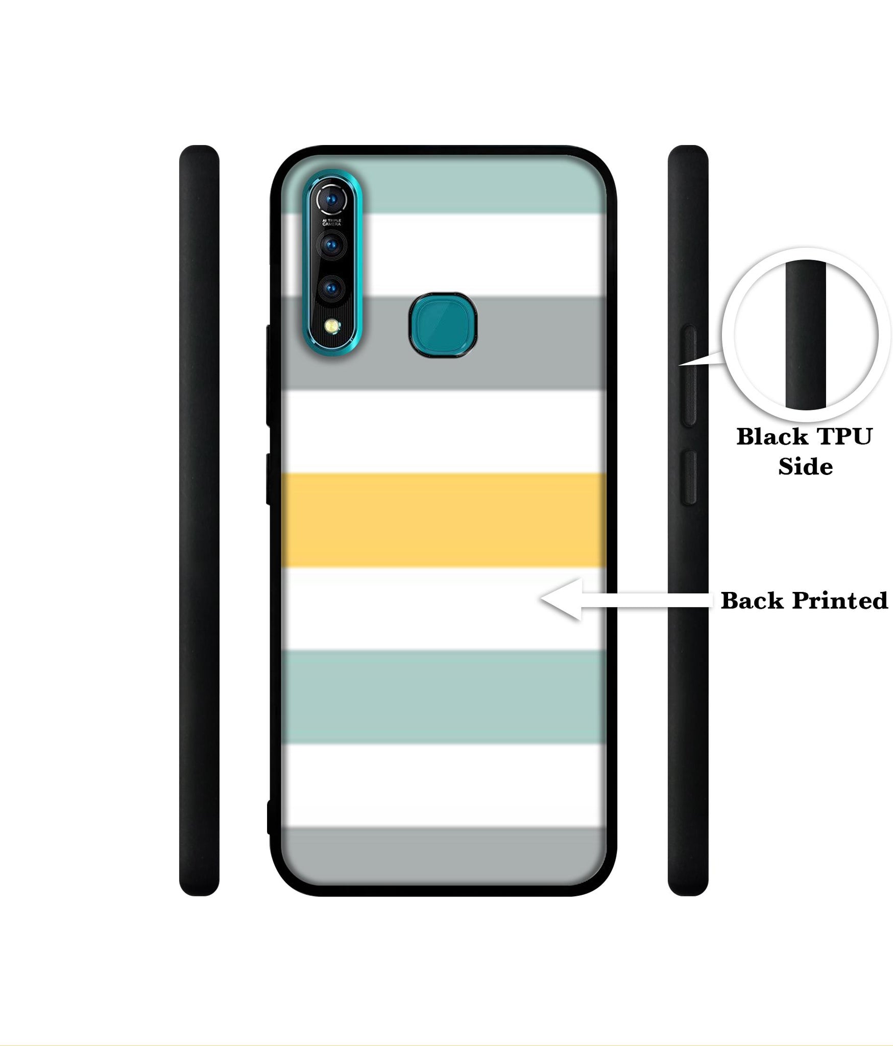 Line Texture Designer 2D Printed Back Case Cover for Vivo Z1 Pro 4G