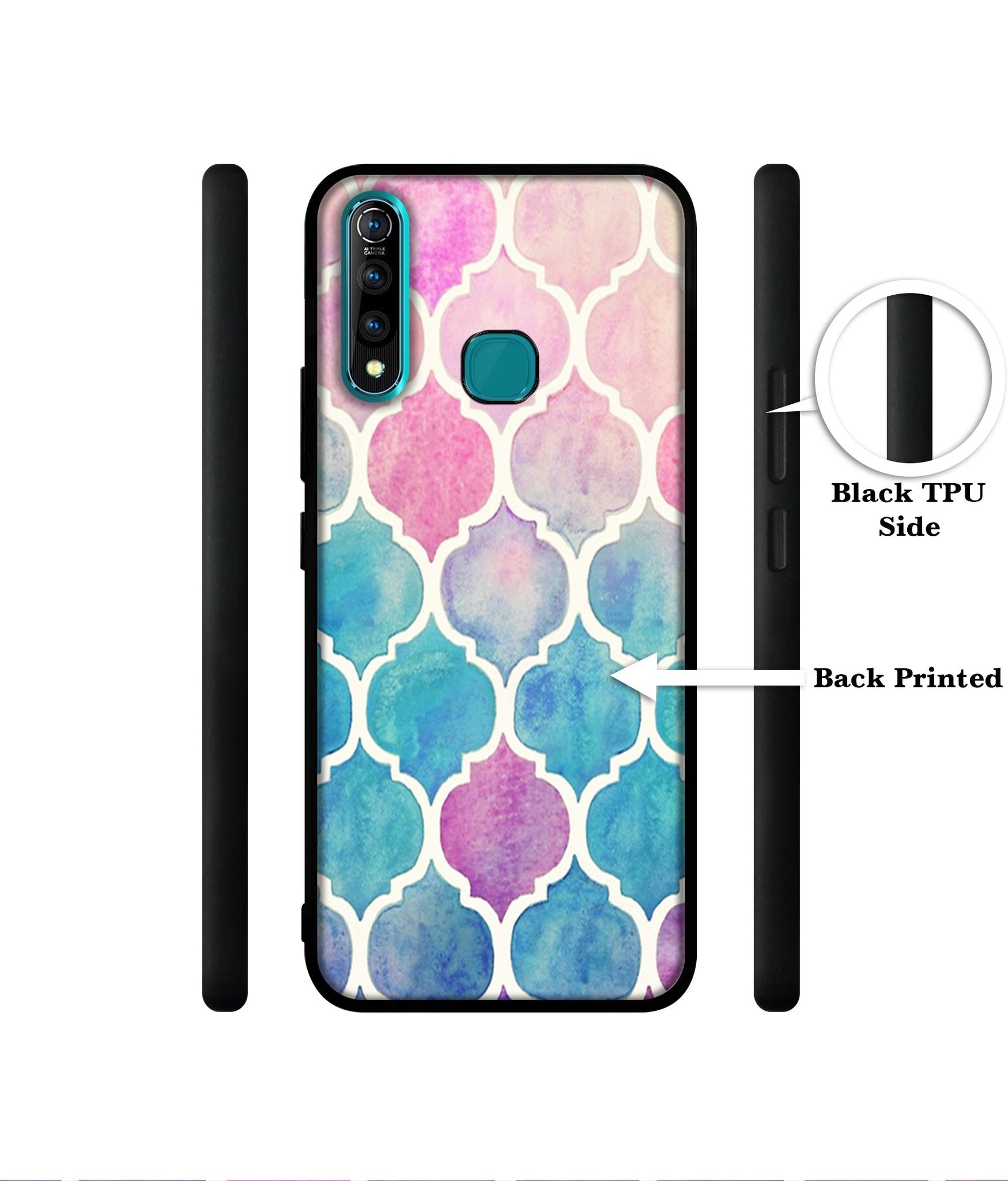 Patterns Art Designer 2D Printed Back Case Cover for Vivo Z1 Pro 4G