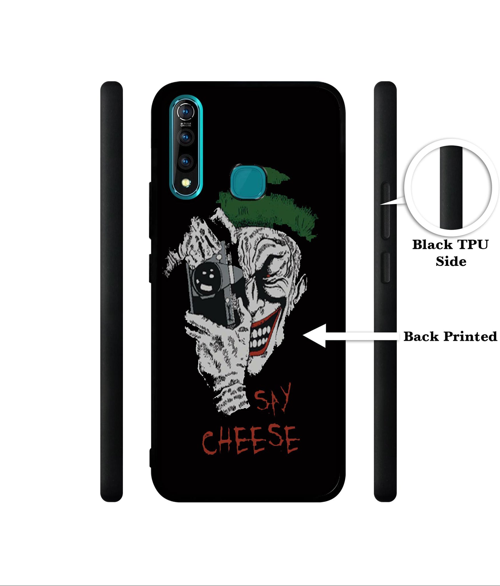 Joker Say Cheese Designer 2D Printed Back Case Cover for Vivo Z1 Pro 4G